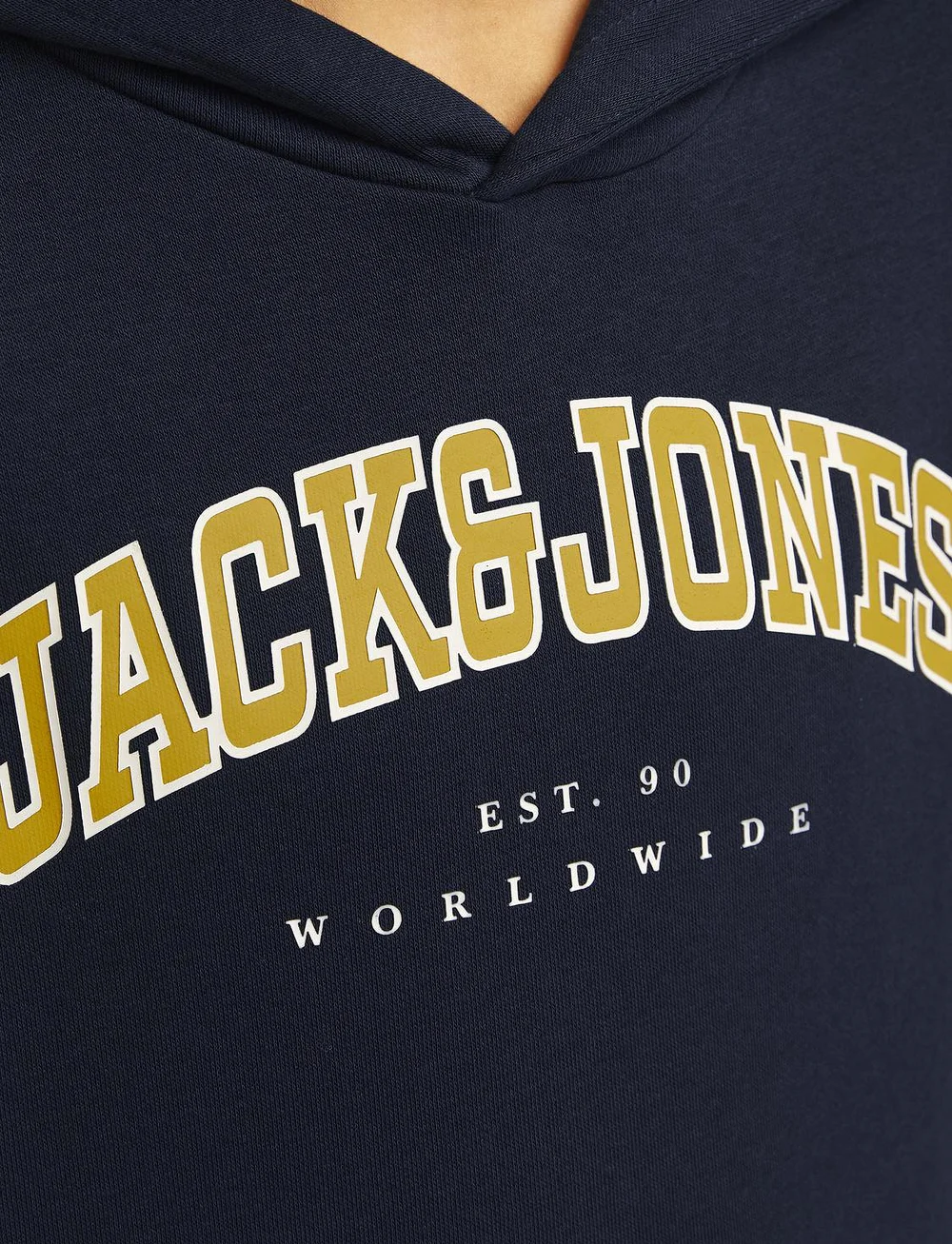 Jack & Jones - JJECALEB VARSITY SWEAT HOOD NOOS JNR - kapuzenpullover - navy blazer - 3