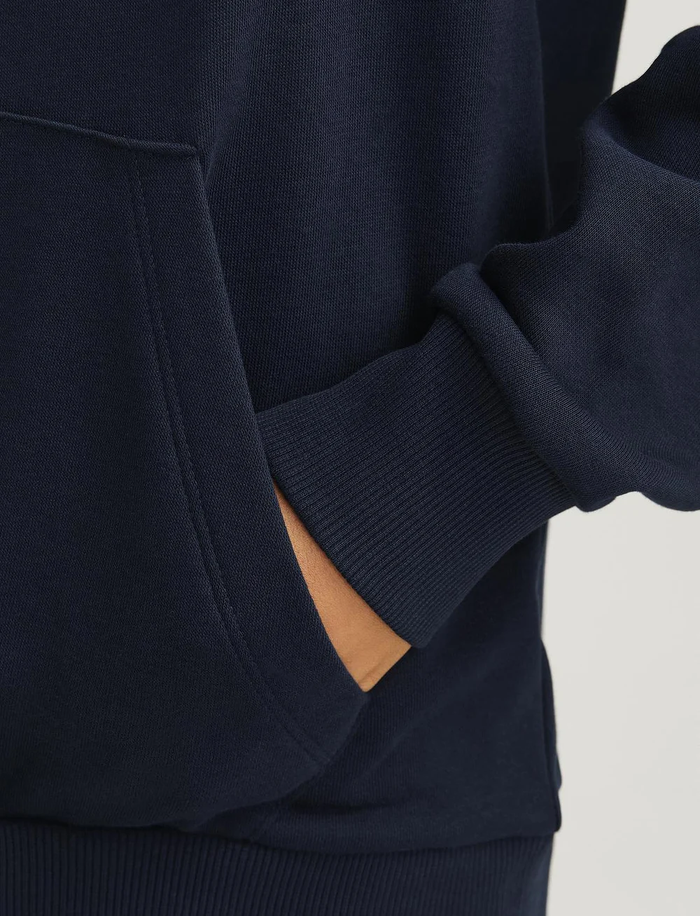 Jack & Jones - JJECALEB VARSITY SWEAT HOOD NOOS JNR - kapuzenpullover - navy blazer - 4