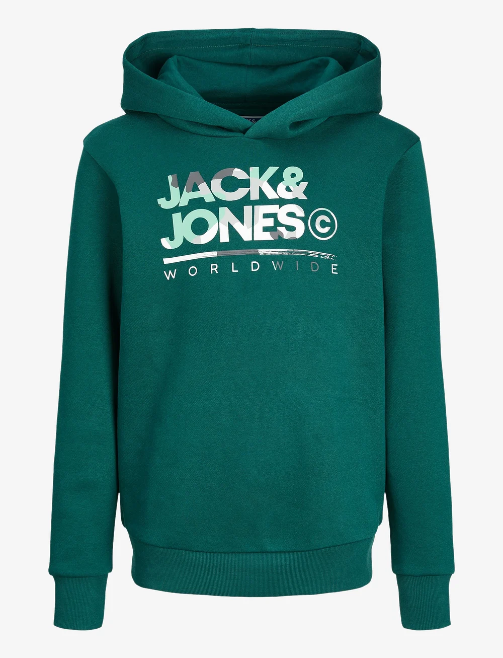 Jack & Jones - JJLUKE SWEAT HOOD JNR - kapuzenpullover - deep teal - 0