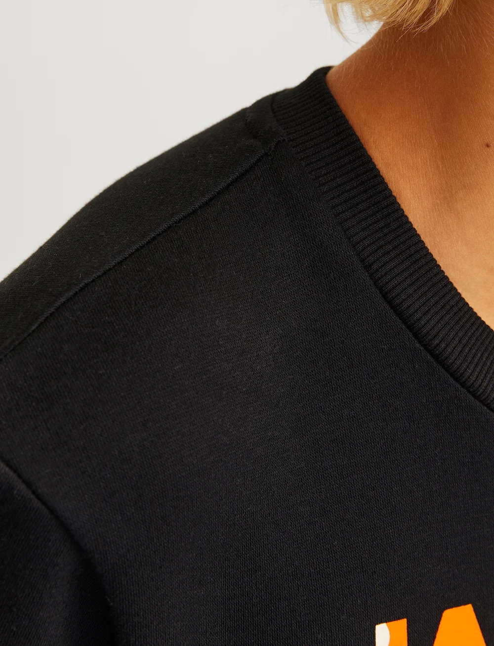 Jack & Jones - JJLUKE SWEAT CREW NECK JNR - sweatshirts - black - 5