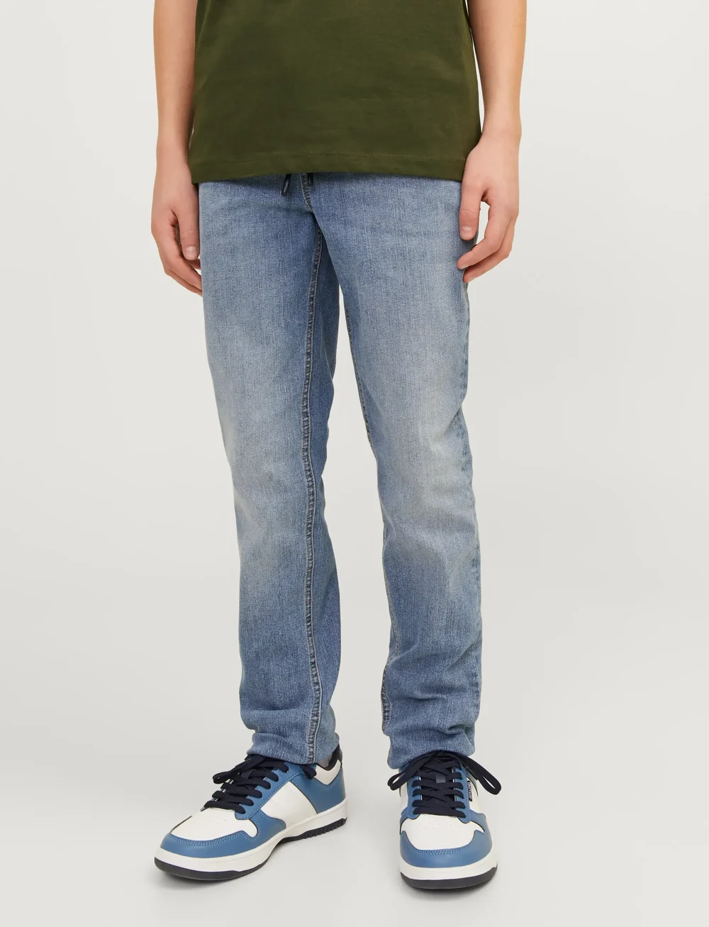 Jack & Jones - JJIGLENN JJELASTICATED AKM 995 NOOS MNI - regular jeans - blue denim - 0