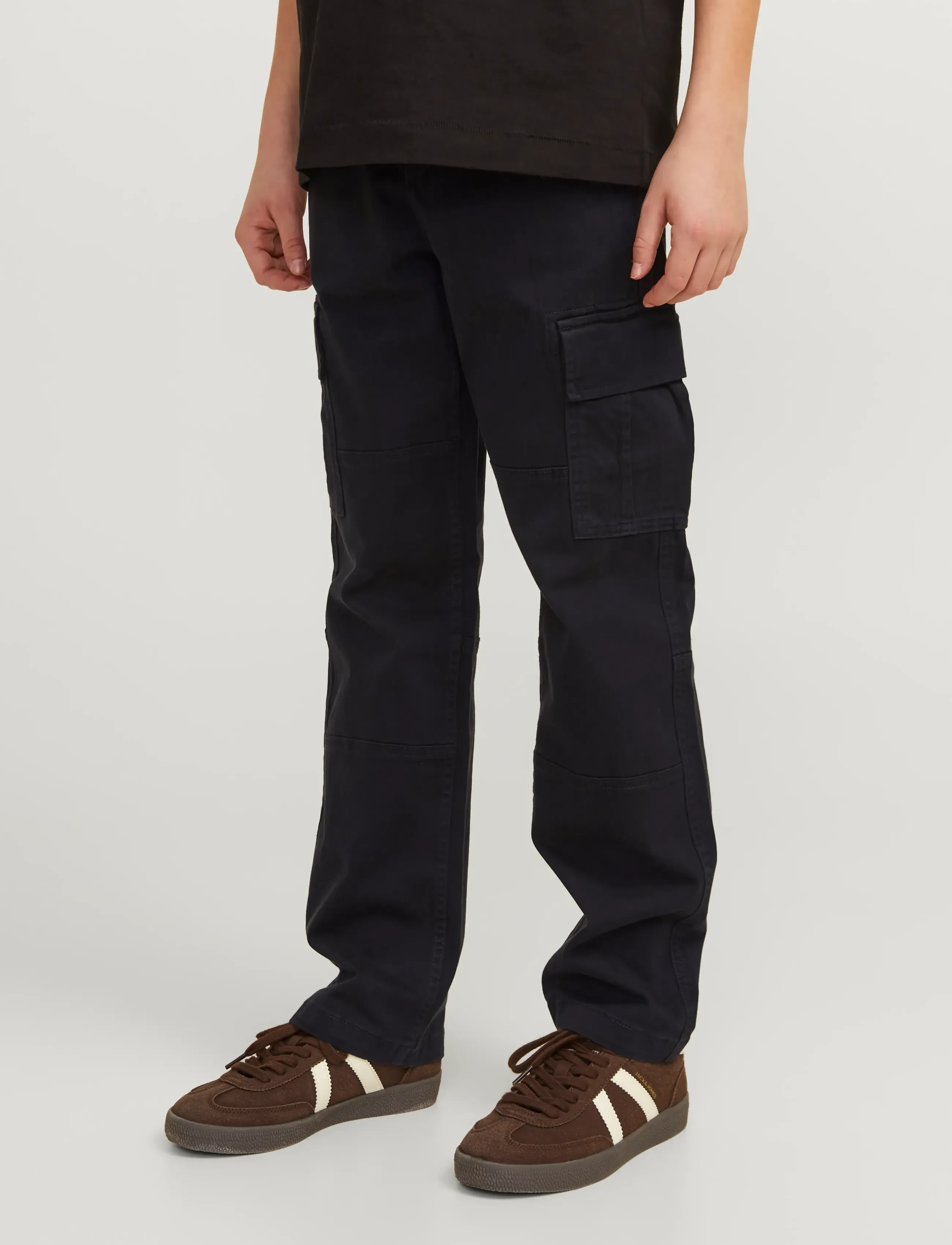 Jack & Jones JPSTKANE JJHARLOW CARGO NOOS JNR - Underdele - BLACK / black
