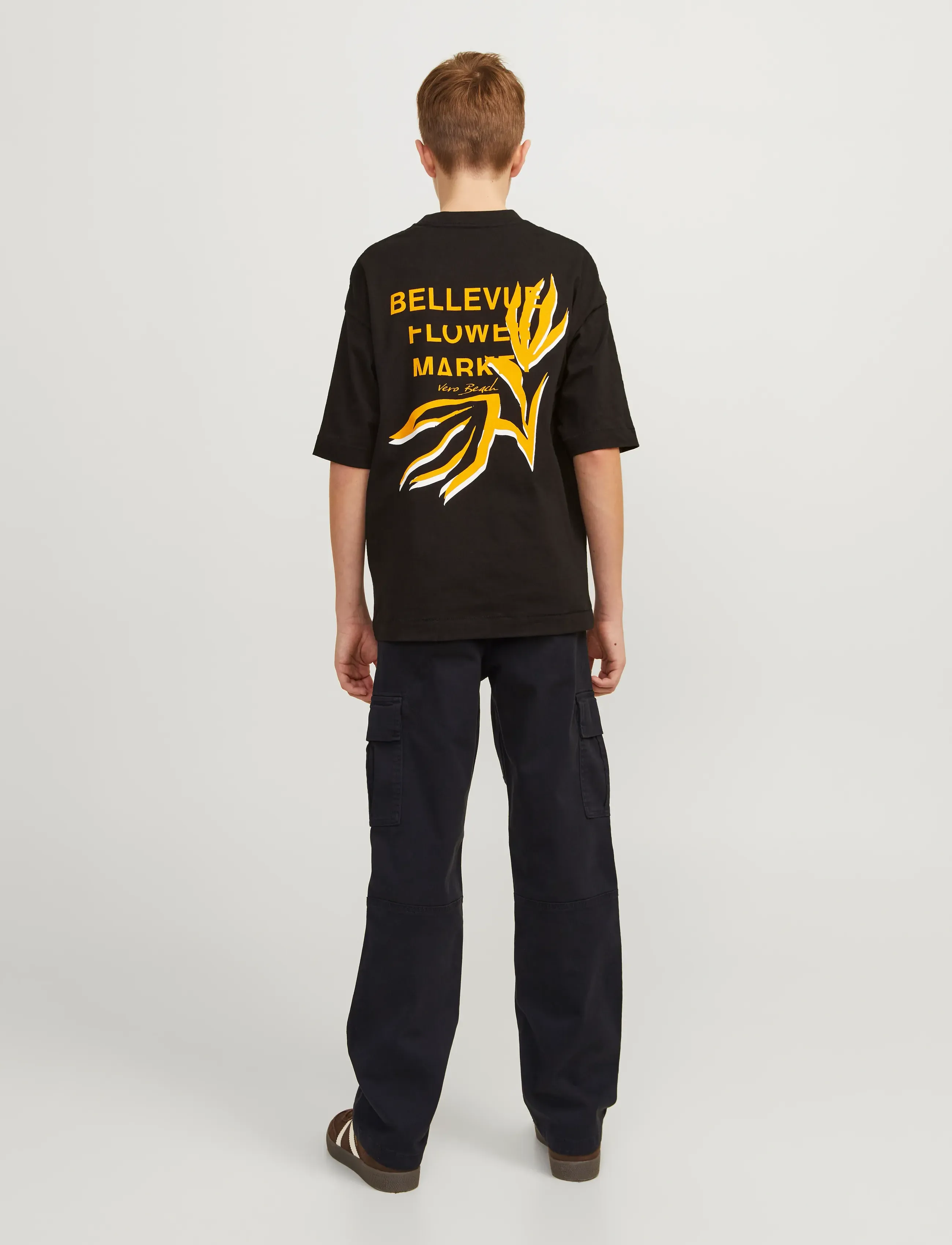 Jack & Jones - JPSTKANE JJHARLOW CARGO NOOS JNR - cargobukser - black - 4