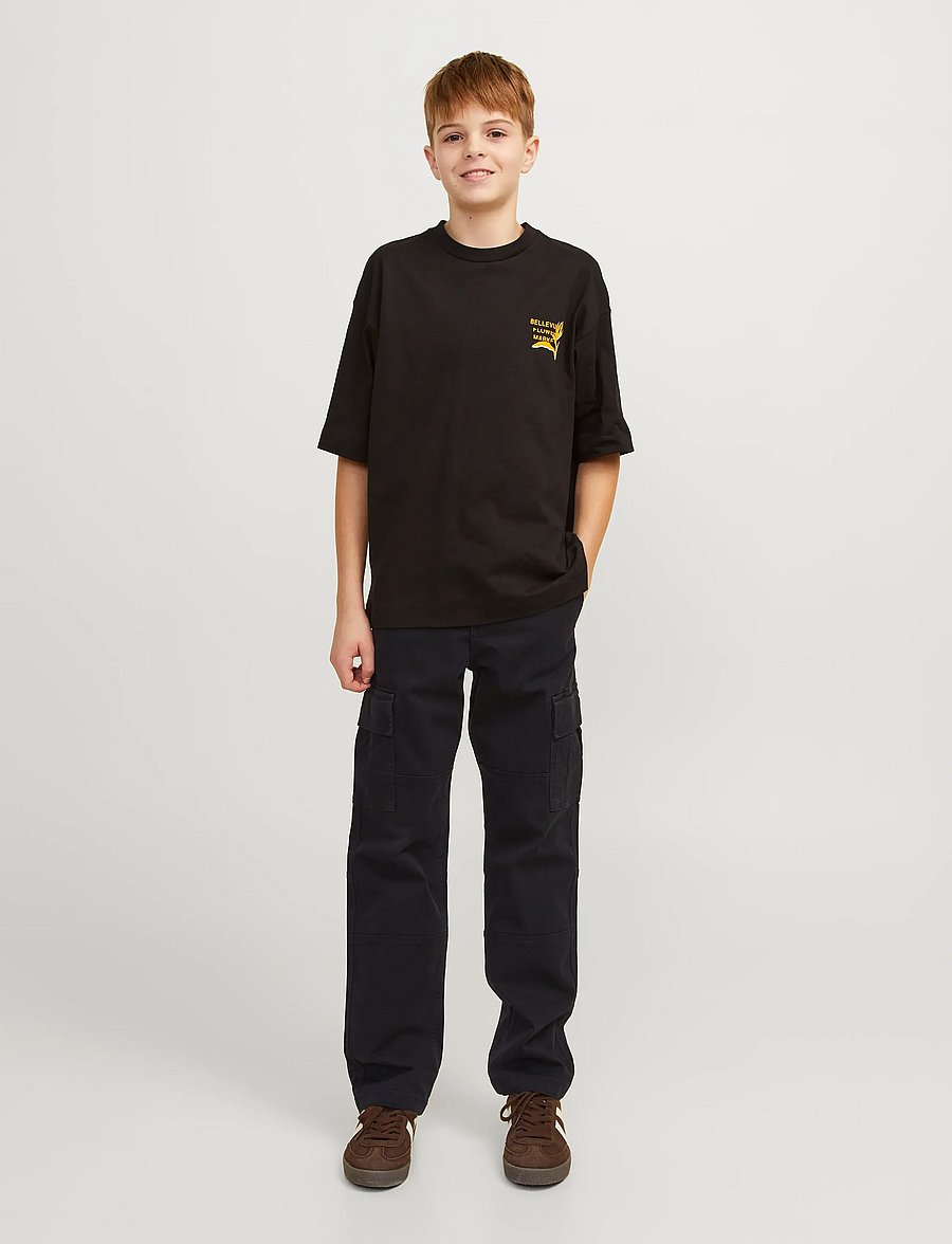 Jack & Jones - JPSTKANE JJHARLOW CARGO NOOS JNR - cargobukser - black - 5