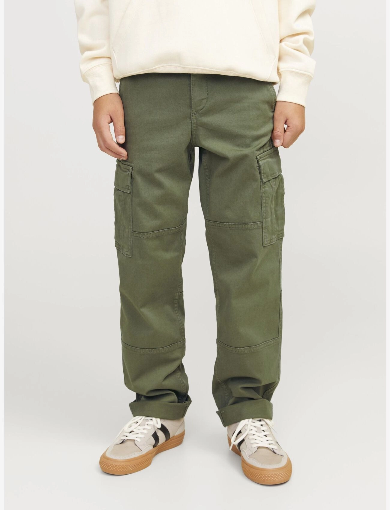 Jack & Jones - JPSTKANE JJHARLOW CARGO NOOS JNR - cargobroek - dusty olive - 3