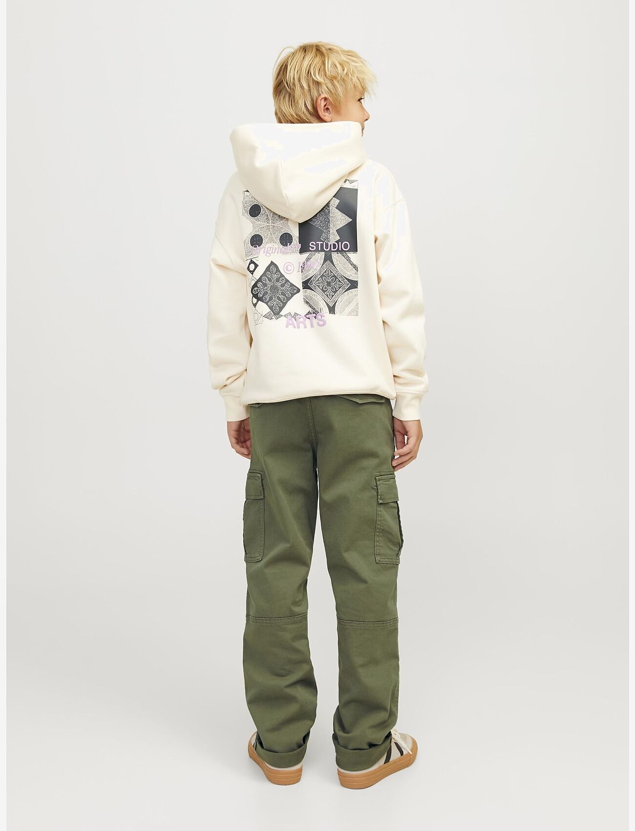 Jack & Jones - JPSTKANE JJHARLOW CARGO NOOS JNR - kargopüksid - dusty olive - 4