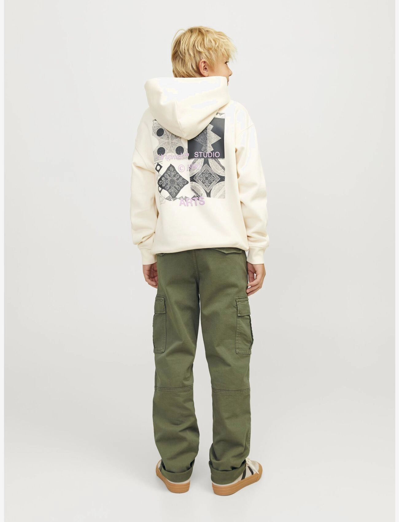 Jack & Jones - JPSTKANE JJHARLOW CARGO NOOS JNR - cargobroek - dusty olive - 4