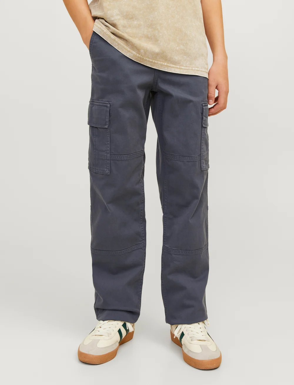 Jack & Jones - JPSTKANE JJHARLOW CARGO NOOS JNR - cargohosen - india ink - 0