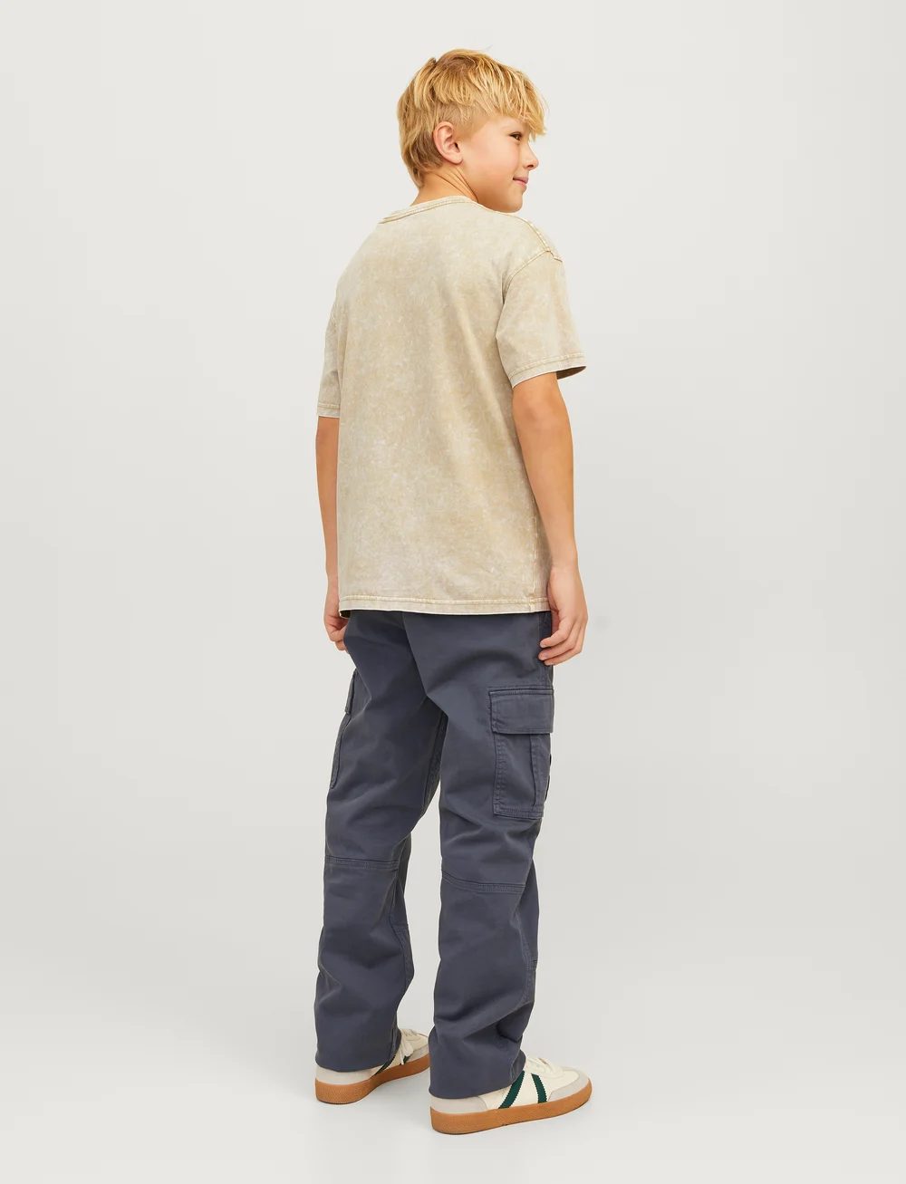 Jack & Jones - JPSTKANE JJHARLOW CARGO NOOS JNR - cargohosen - india ink - 3