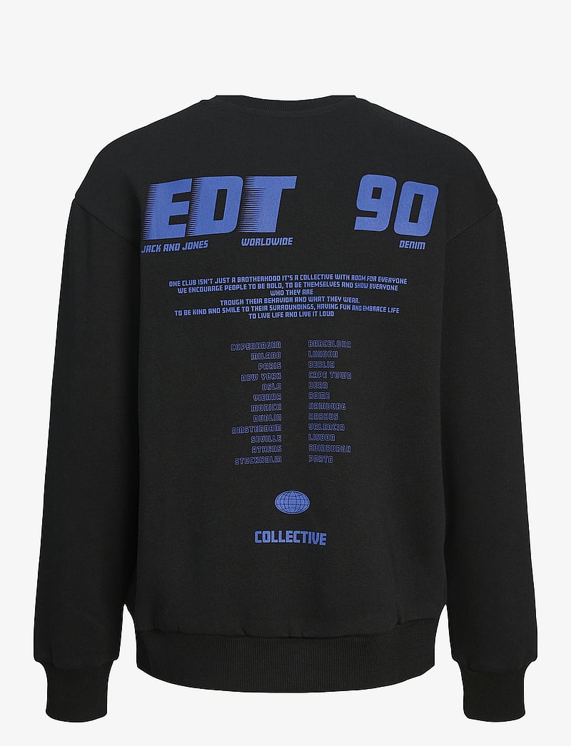 Jack & Jones - JORCOLLECT EDT LOOSE SWEAT CREW JNR - sweatshirts - black - 2