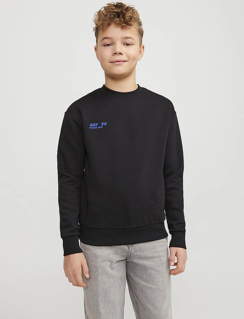 Jack & Jones - JORCOLLECT EDT LOOSE SWEAT CREW JNR - sweatshirts - black - 0