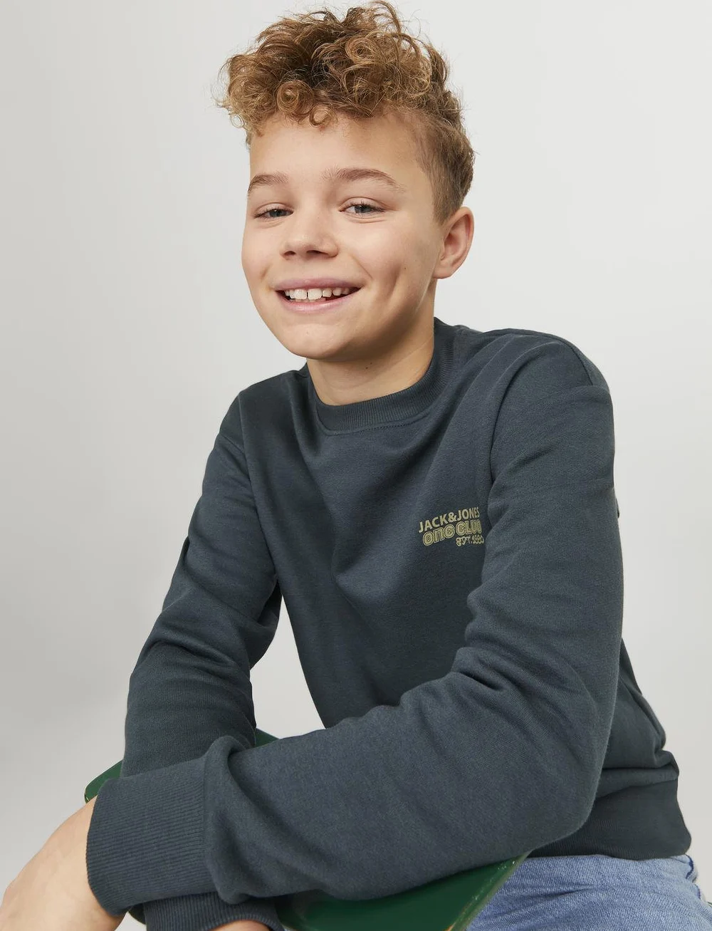 Jack & Jones - JORCOLLECT EDT LOOSE SWEAT CREW JNR - sweatshirts - magical forest - 4