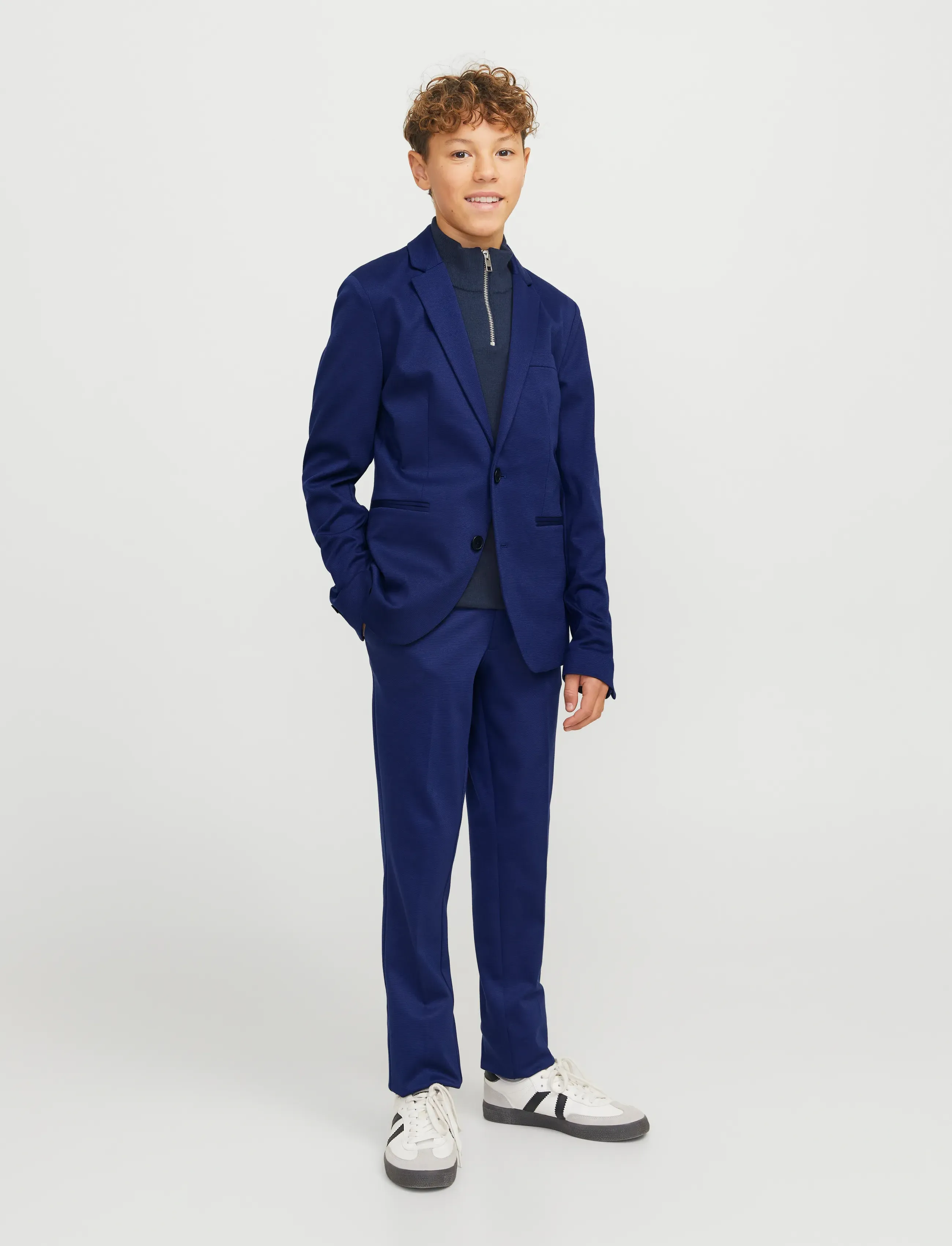 Jack & Jones Jjejaxon Jersey Suit Noos Jnr, 170, Blue > Blazere, Børn