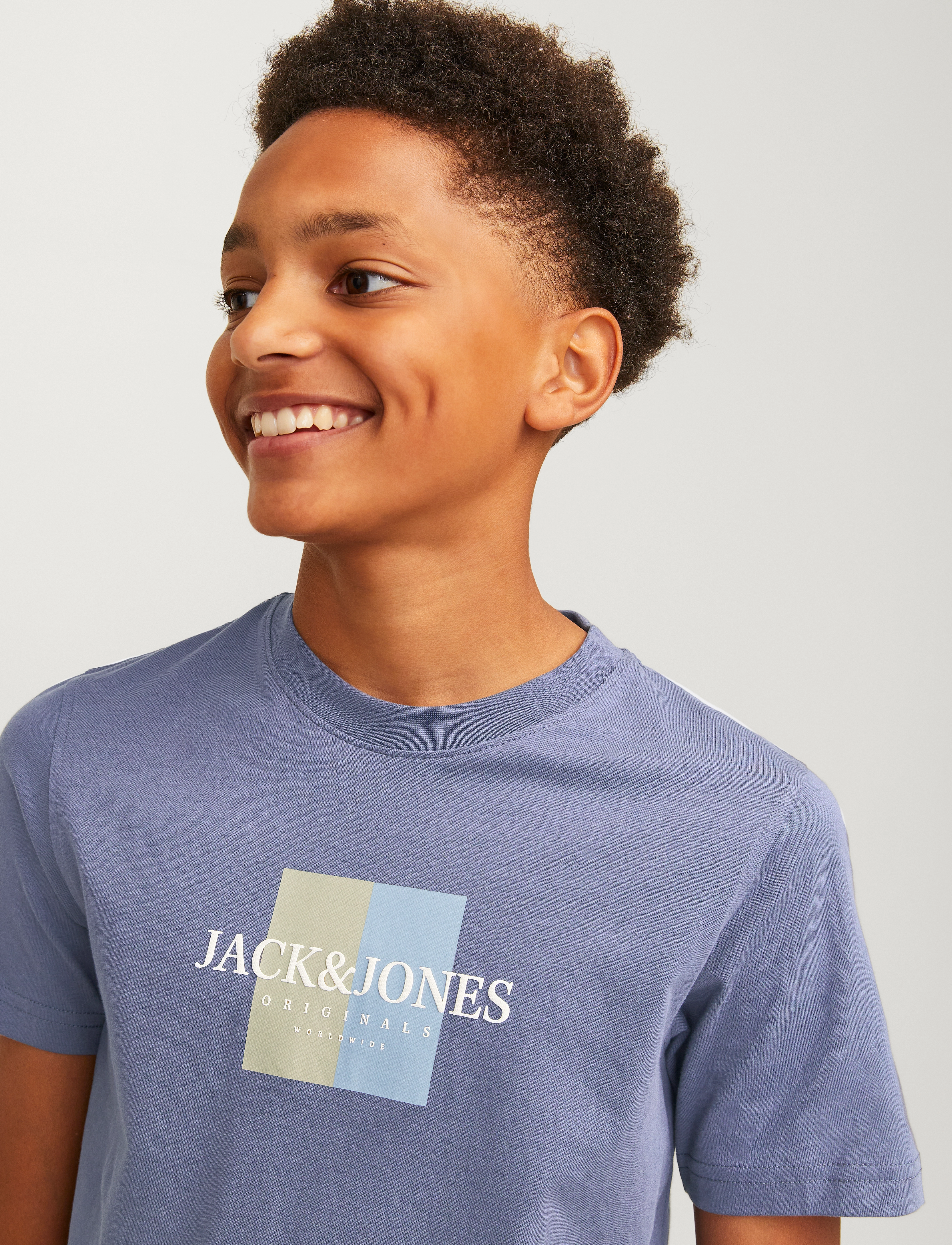 Jack & Jones - JORFREDERIKSBERG BOX TEE SS C.N SN JNR - nightshadow blue - 4