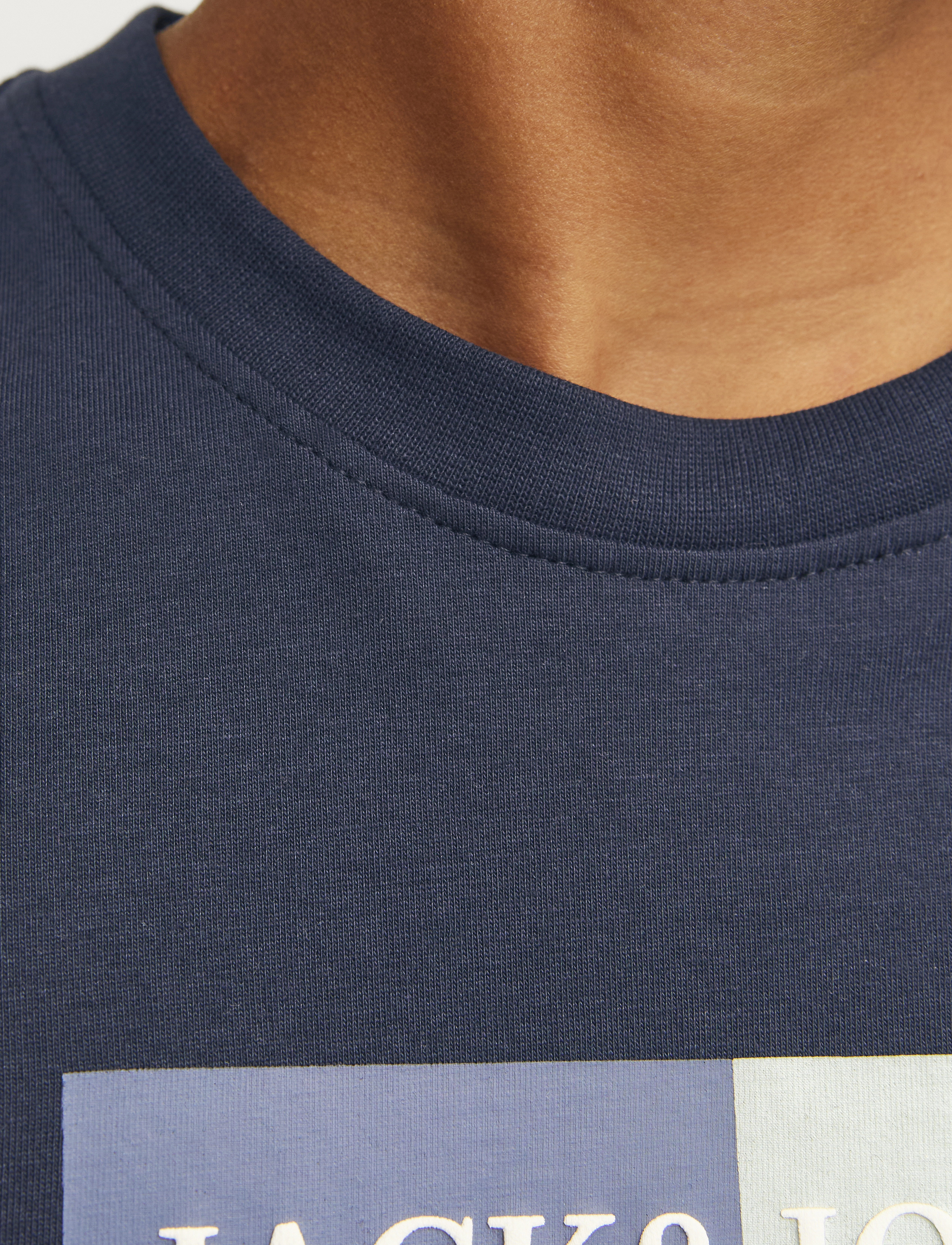 Jack & Jones - JORFREDERIKSBERG BOX TEE SS C.N SN JNR - sky captain - 4