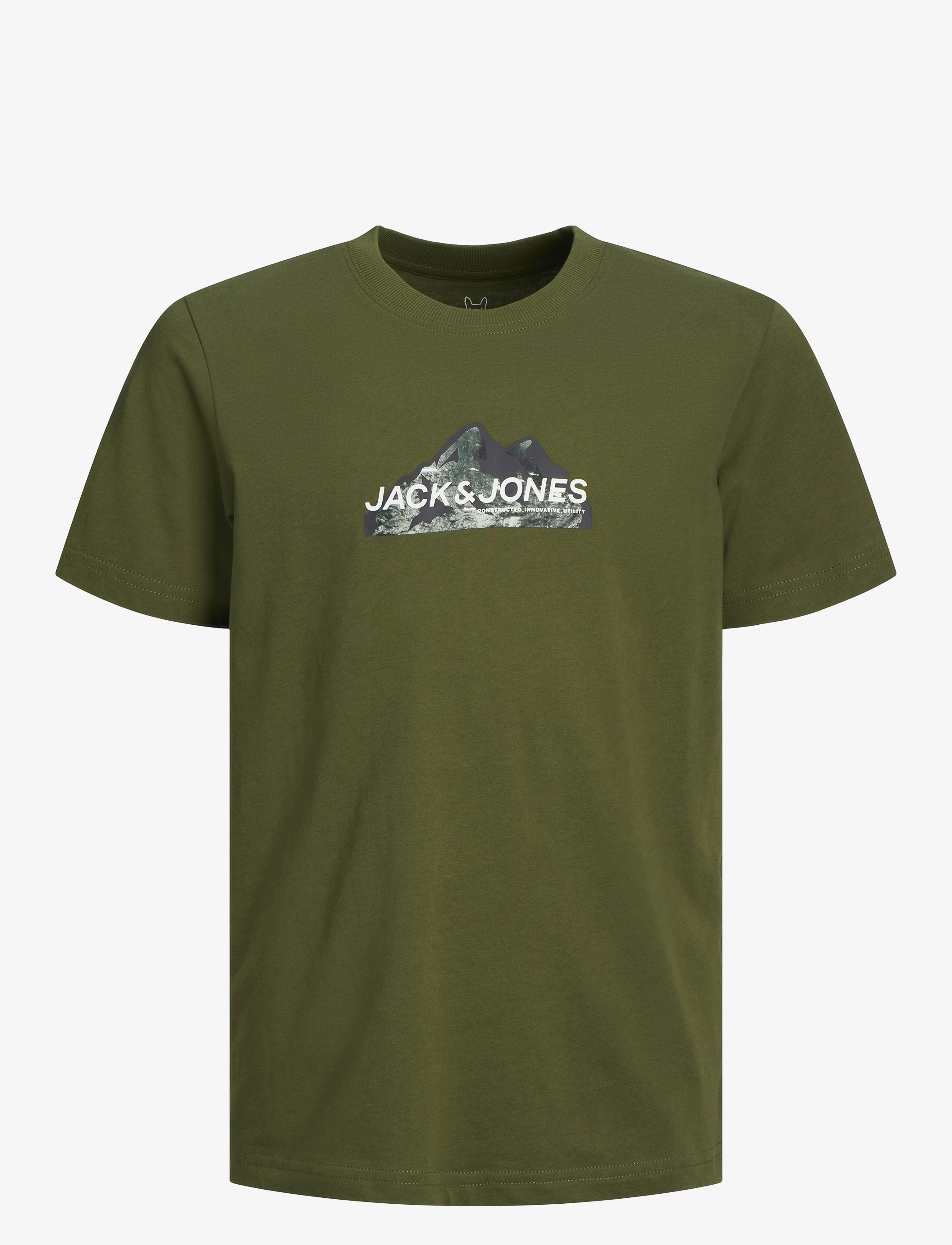 Jack & Jones - JCOMOUNTAIN LOGO TEE SS CREW NECK SN JNR - cypress - 1