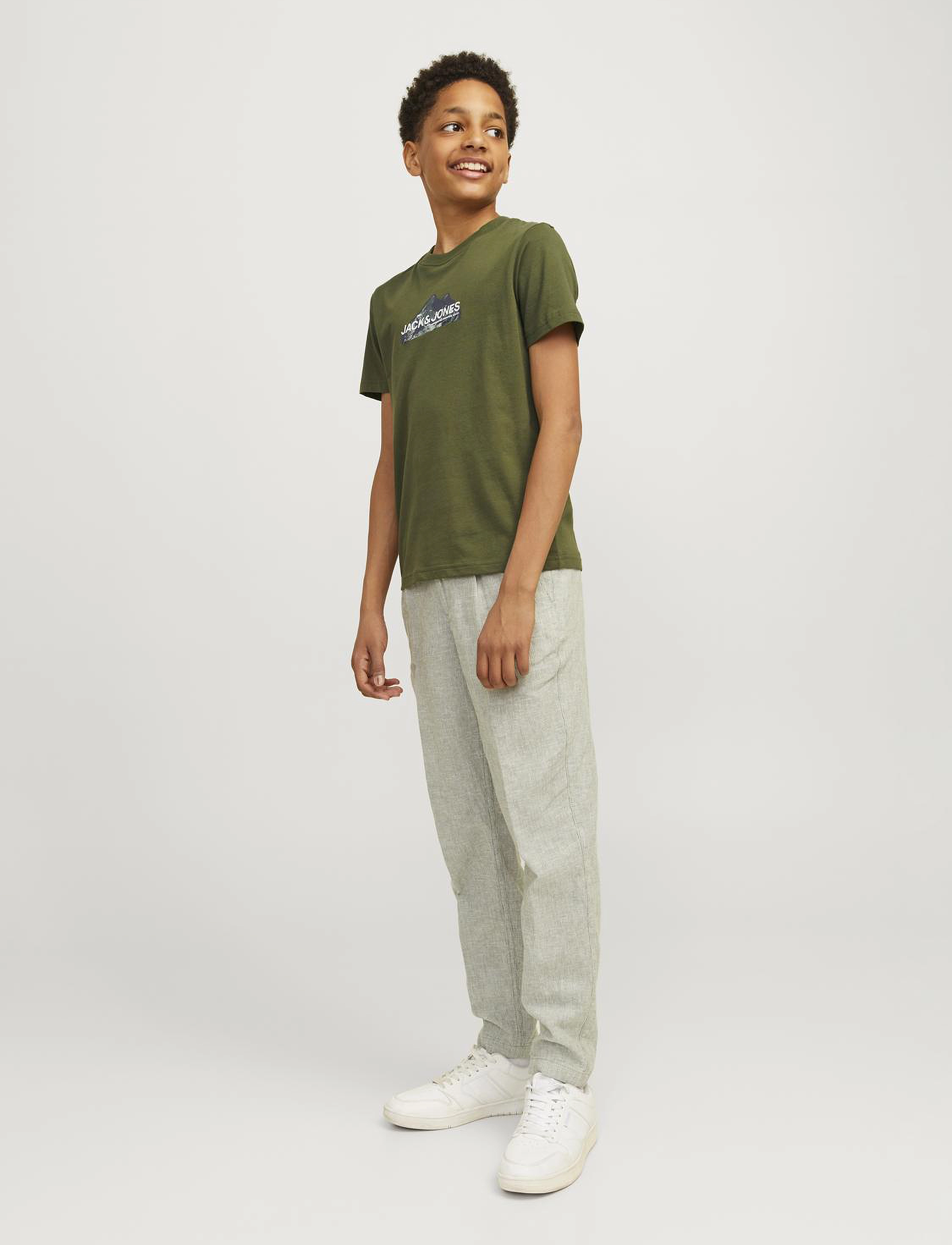 Jack & Jones - JCOMOUNTAIN LOGO TEE SS CREW NECK SN JNR - cypress - 3