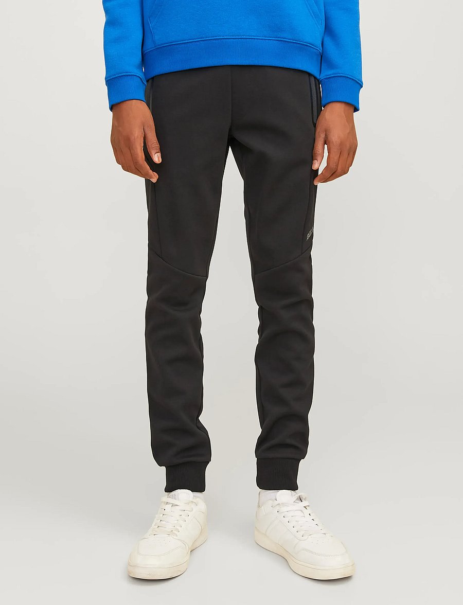 Jack & Jones - JPSTWILL JJFUSION SWEAT PNTS NB NOOS JNR - sporta bikses - black - 0