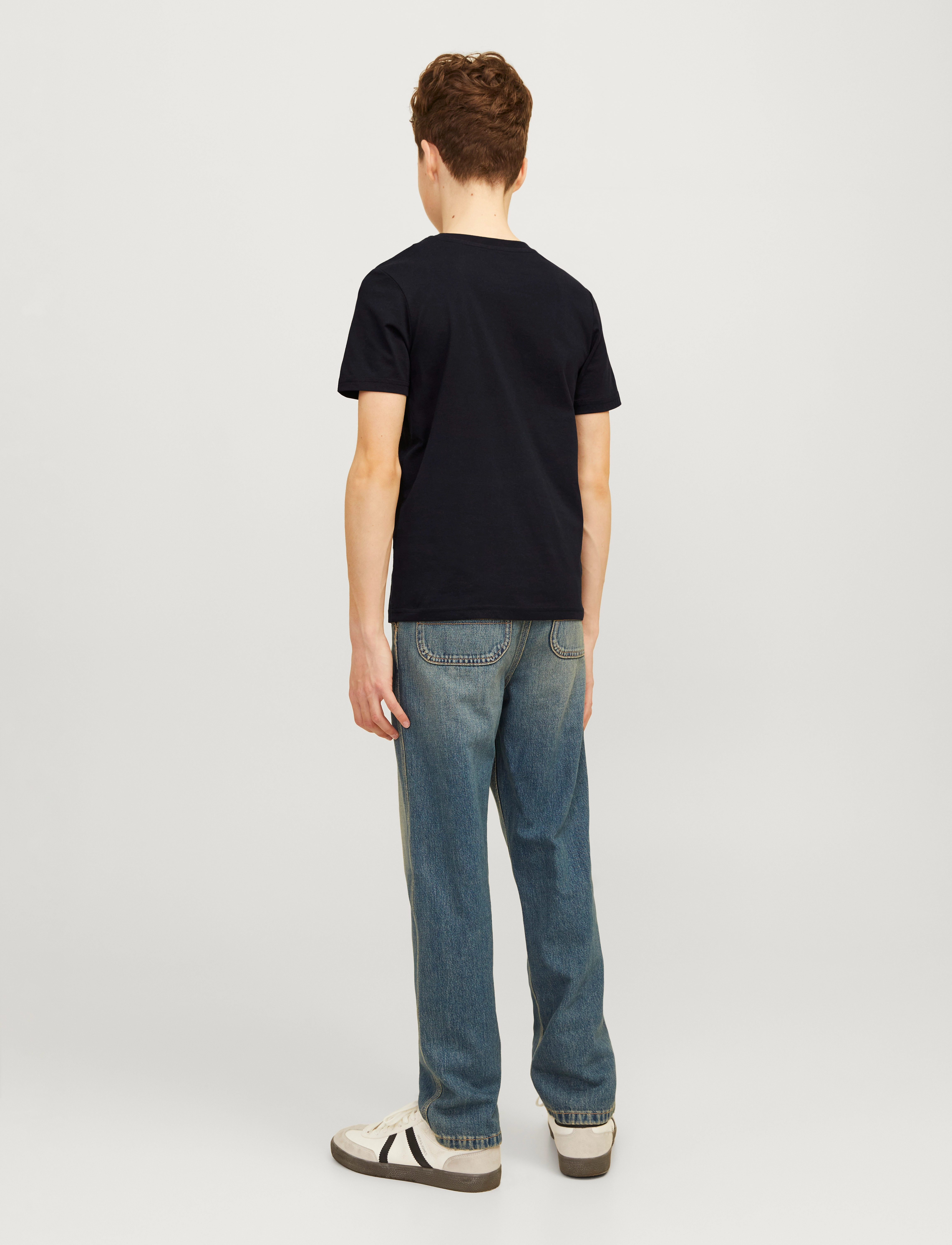 Jack & Jones - JORSEVEN SKULL TEE SS CREW NECK SN JNR - black - 2
