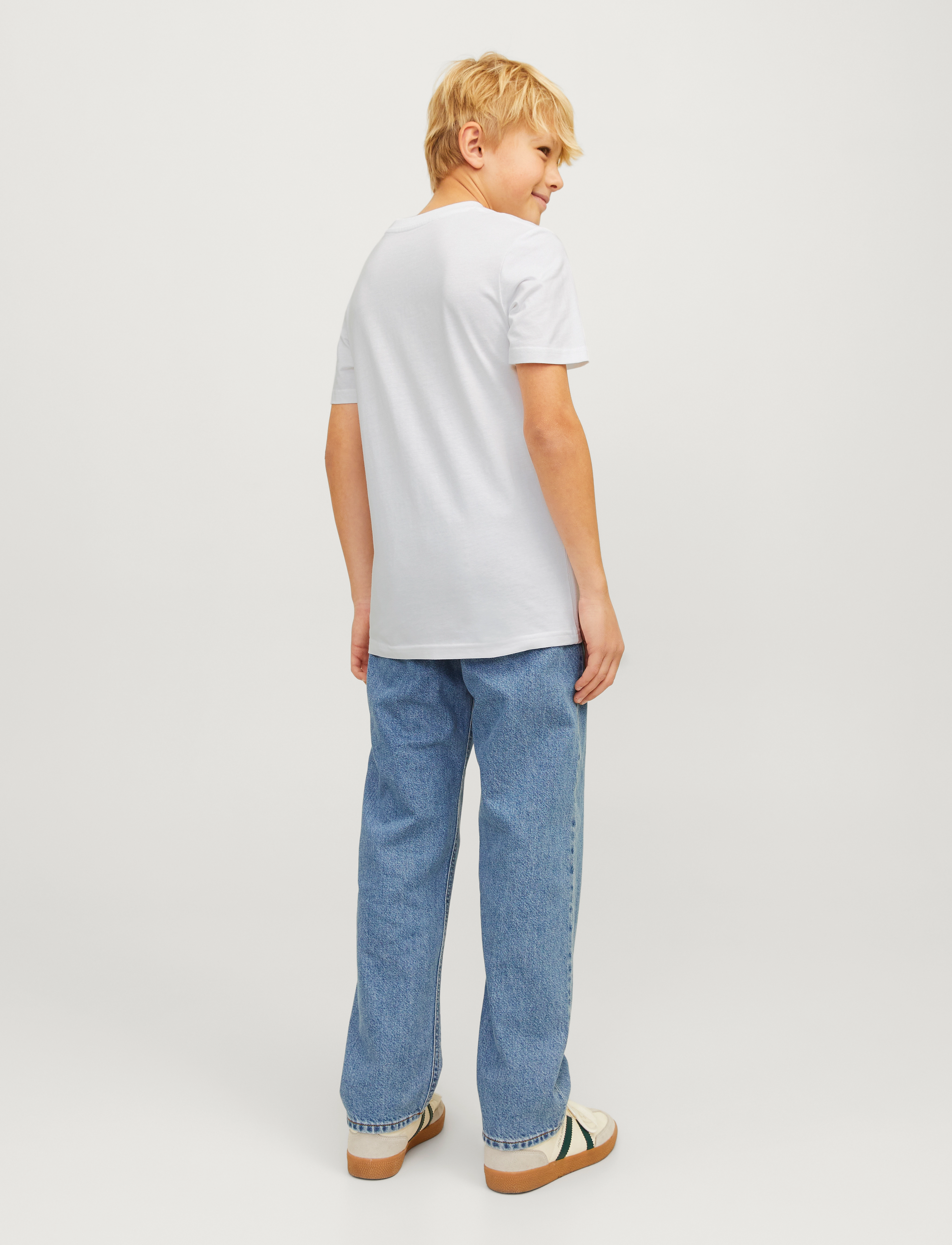 Jack & Jones - JORSEVEN SKULL TEE SS CREW NECK SN JNR - bright white - 2