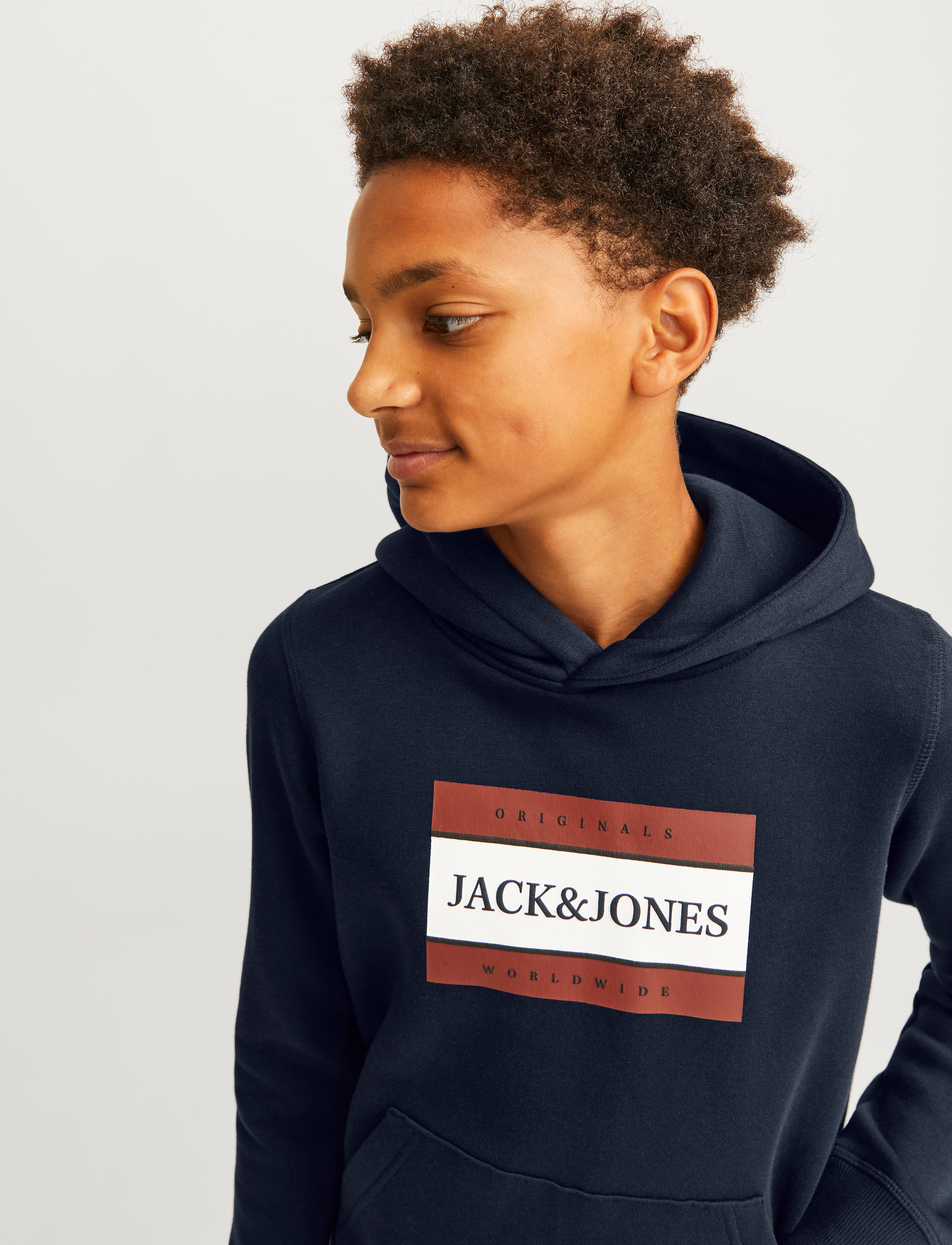 Jack & Jones - JORFREDERIKSBERG BOX SWEAT HOOD SN JNR - sky captain - 5