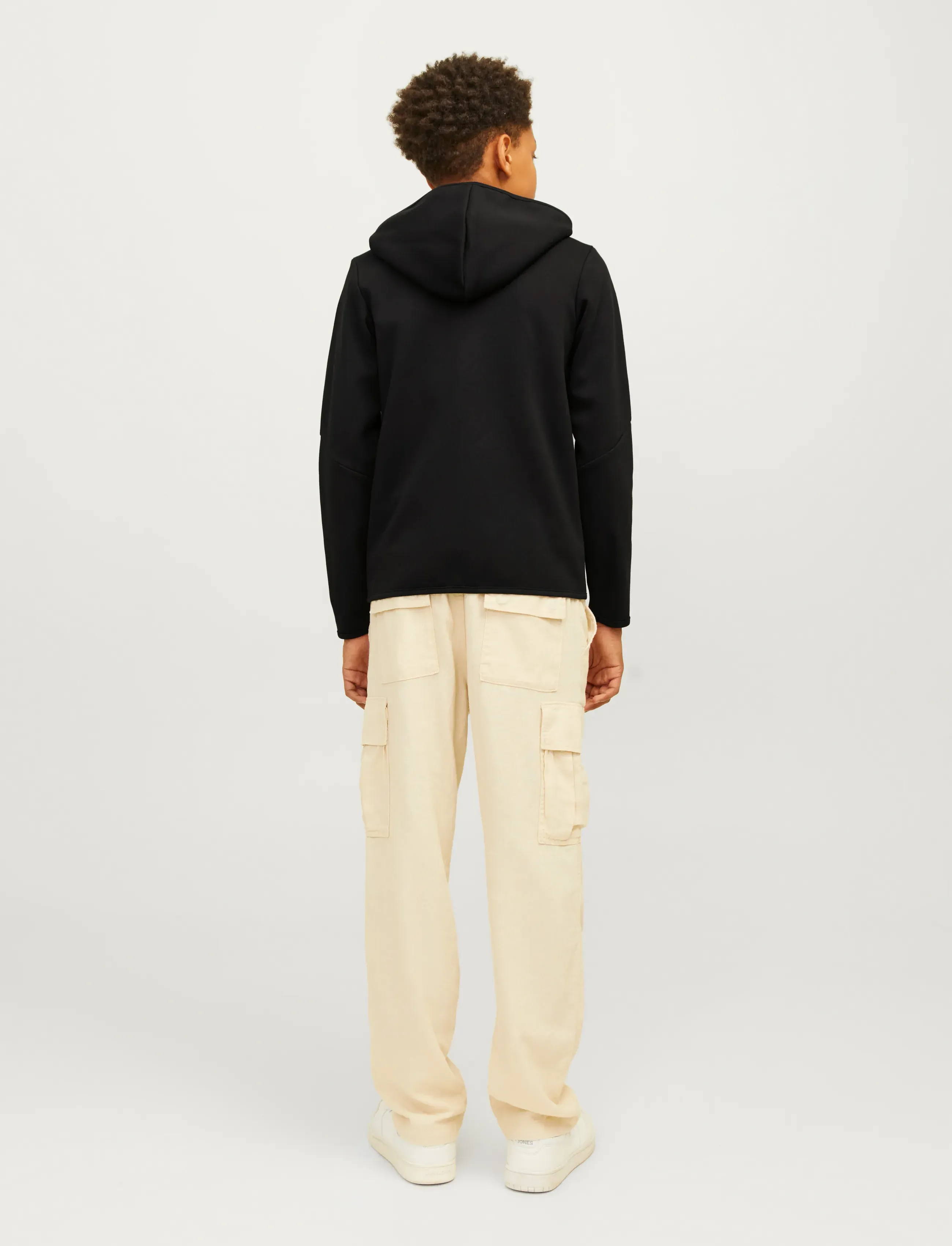 Jack & Jones - JCOFUSION SWEAT ZIP HOOD NOOS JNR - kapuzenpullover - black - 2