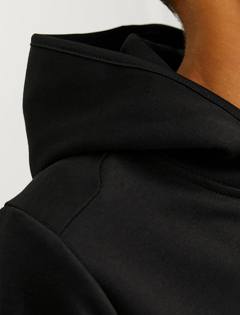 JACK & JONES Jcofusion Sweat Zip Hood Bn Jnr Sweatshirt voor kinderen en jongens, Zwart, 164 JACK & JONES Jcofusion Sweat Zip Hood Bn Jnr Sweatshirt voor kinderen en jongens, Zwart, 164