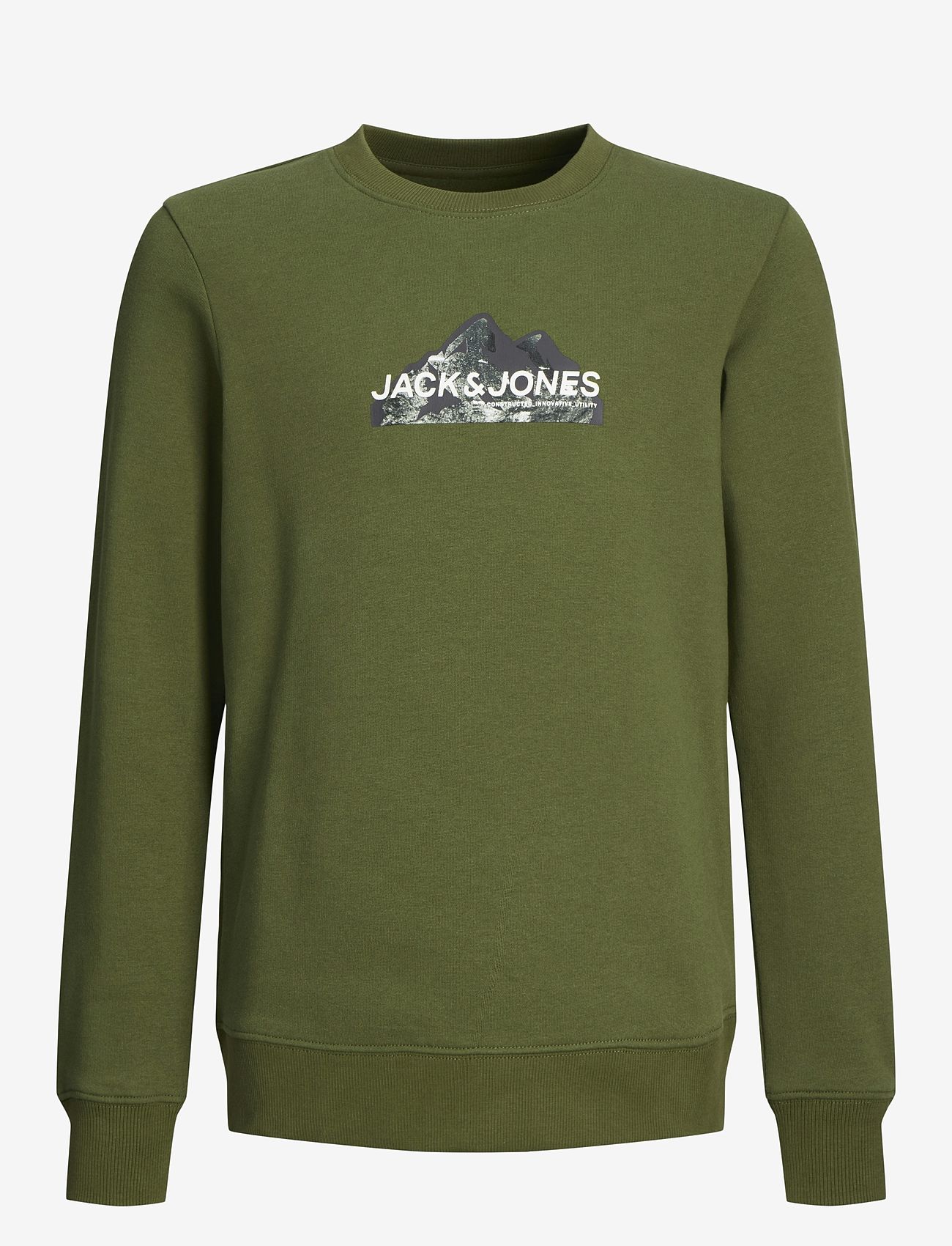 Jack & Jones - JCOMOUNTAIN LOGO SWEAT CREW NECK SN JNR - cypress - 1