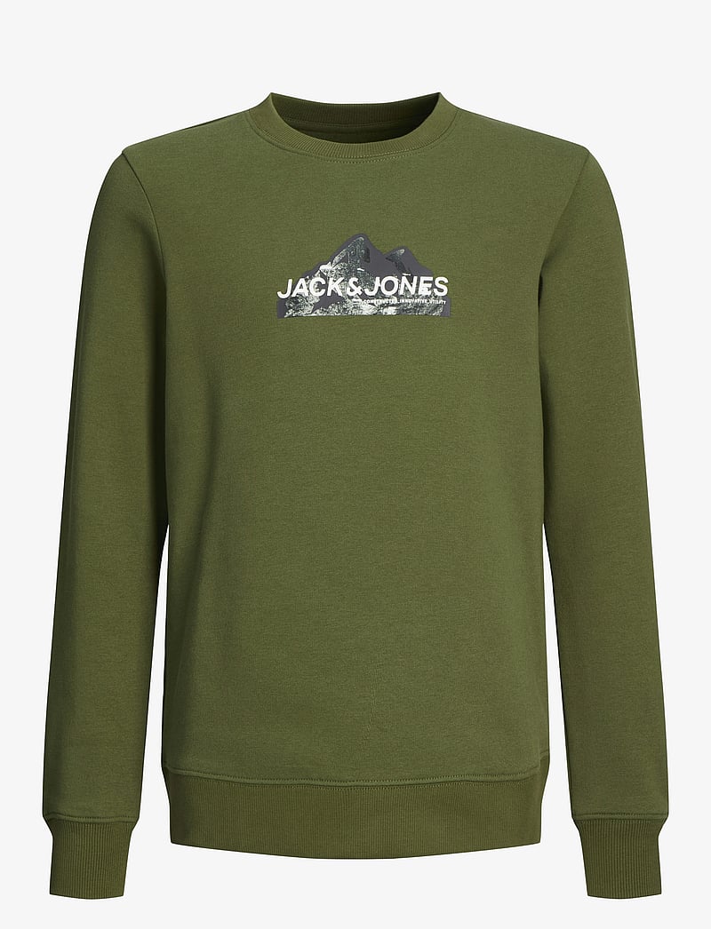 Jack & Jones - JCOMOUNTAIN LOGO SWEAT CREW NECK SN JNR - cypress - 1