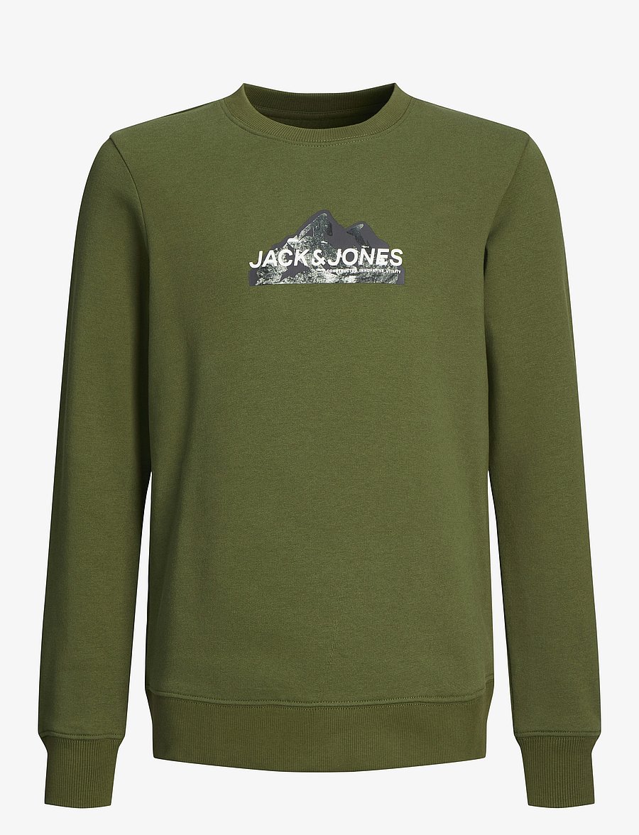 Jack & Jones - JCOMOUNTAIN LOGO SWEAT CREW NECK SN JNR - cypress - 1