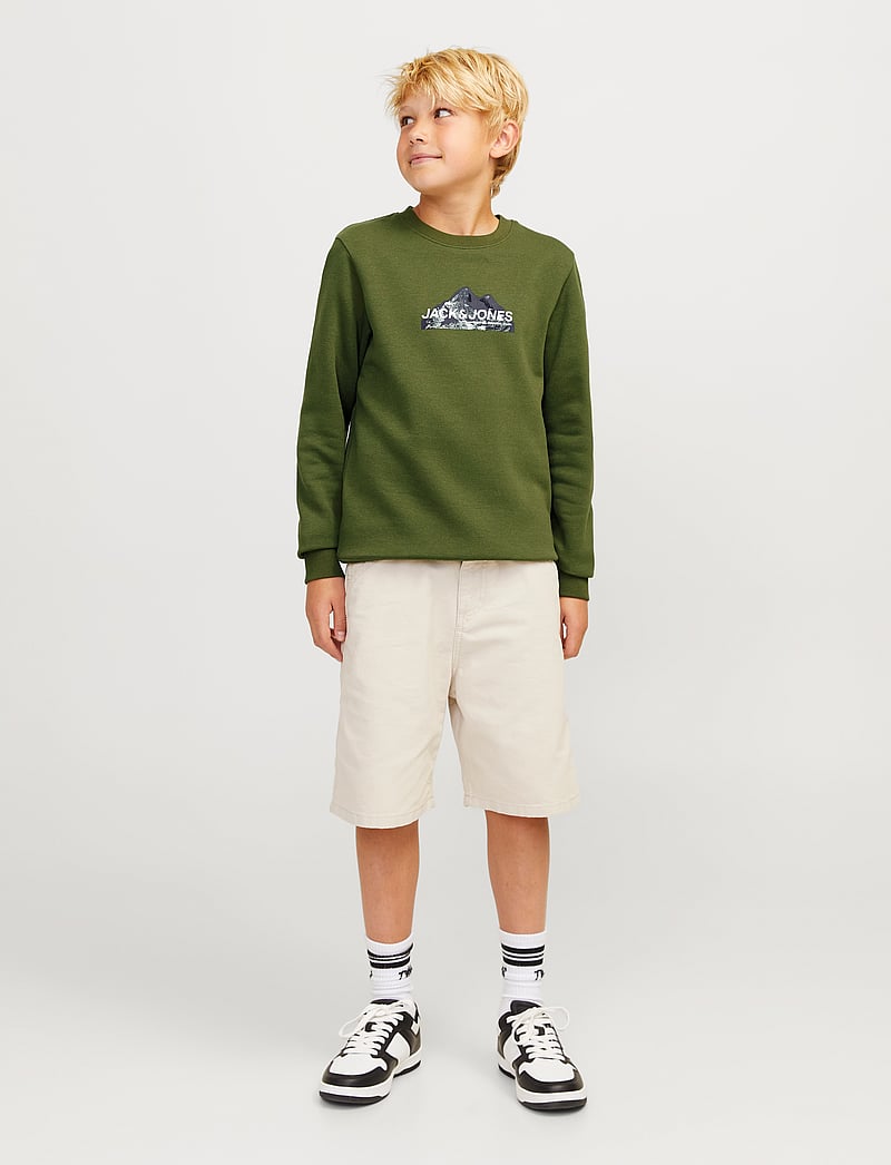 Jack & Jones - JCOMOUNTAIN LOGO SWEAT CREW NECK SN JNR - cypress - 0