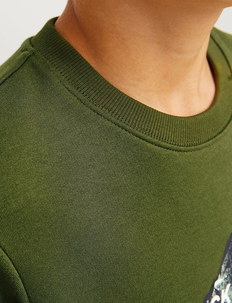 Jack & Jones - JCOMOUNTAIN LOGO SWEAT CREW NECK SN JNR - cypress - 4