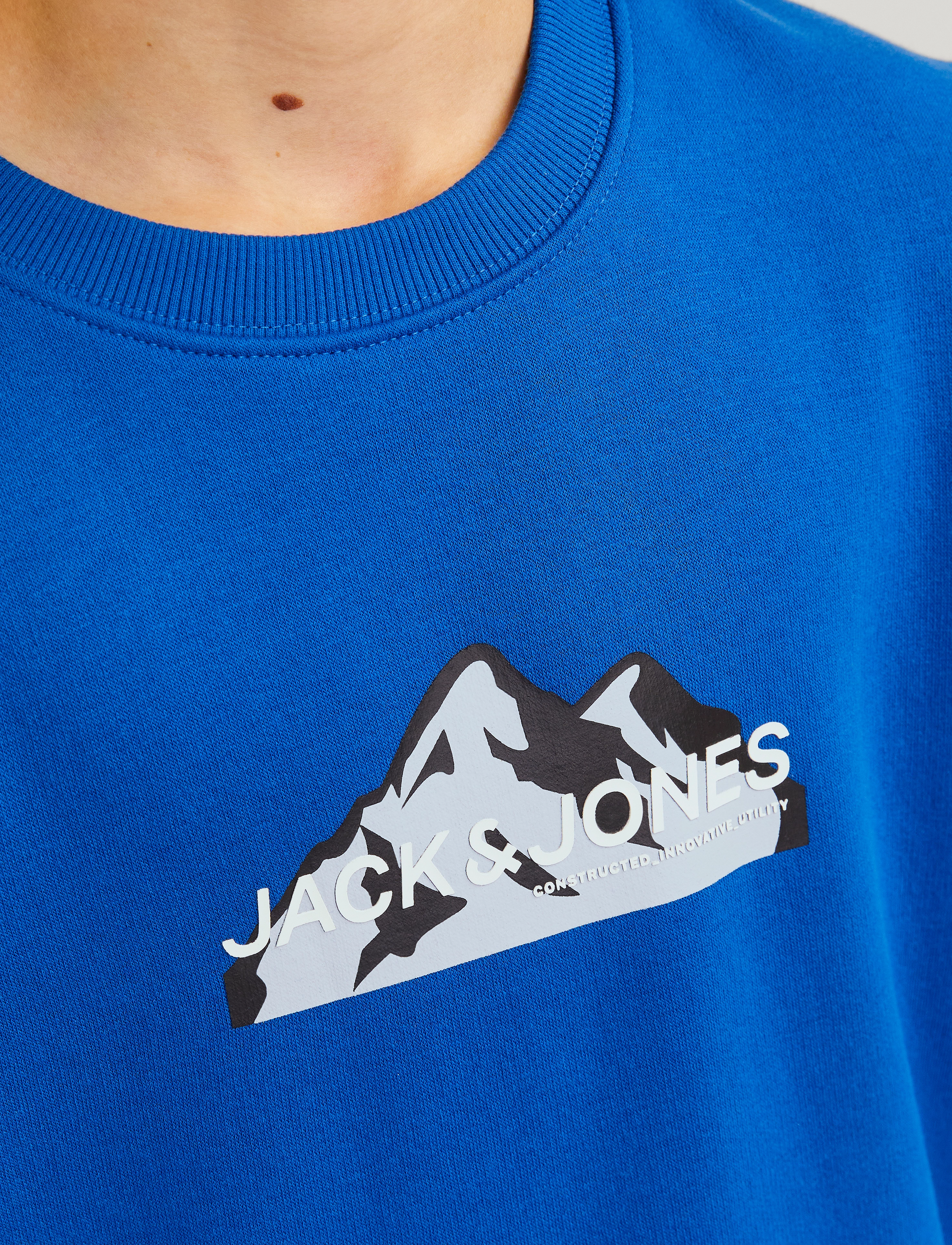 Jack & Jones - JCOMOUNTAIN LOGO SWEAT CREW NECK SN JNR - lapis blue - 4