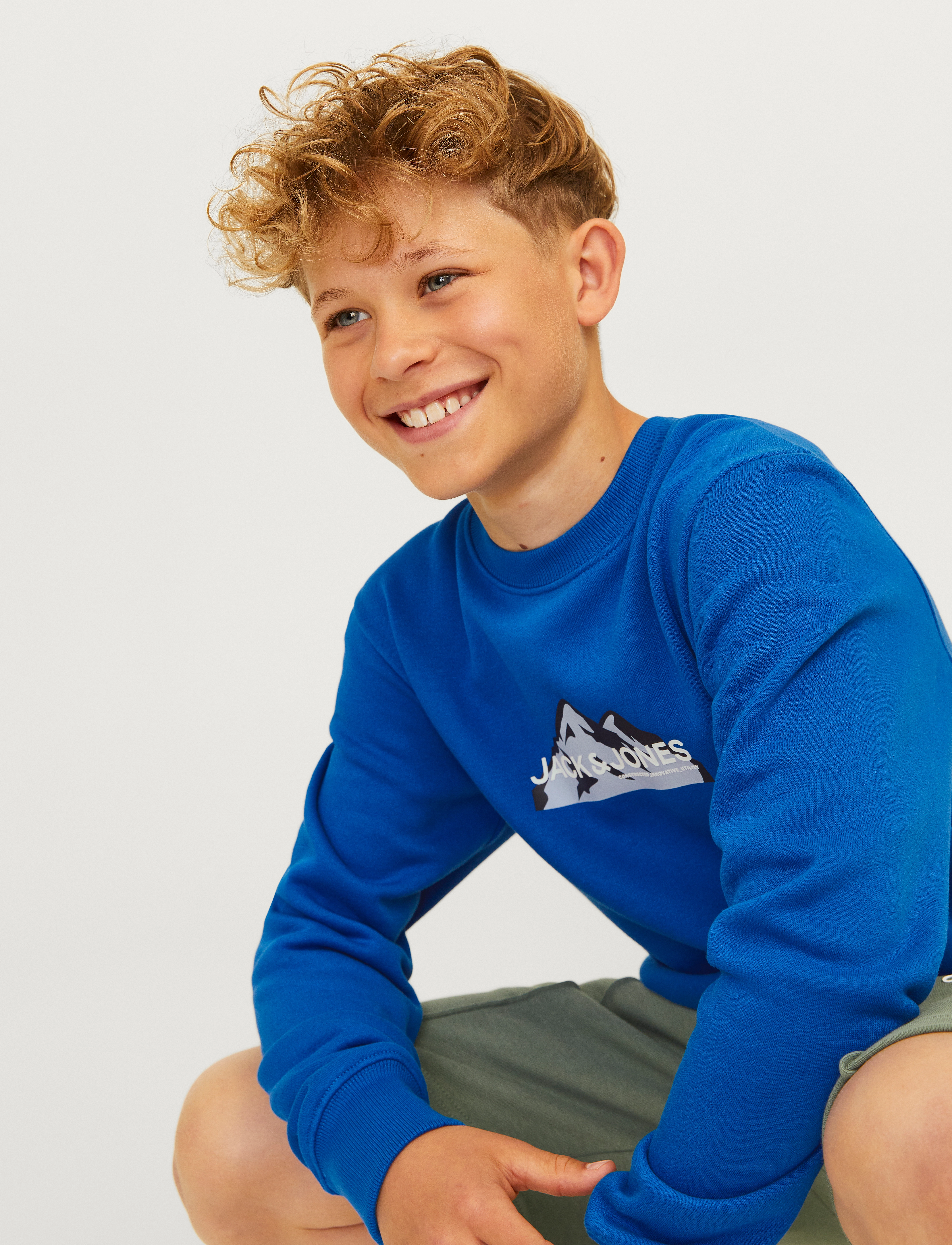 Jack & Jones - JCOMOUNTAIN LOGO SWEAT CREW NECK SN JNR - lapis blue - 5