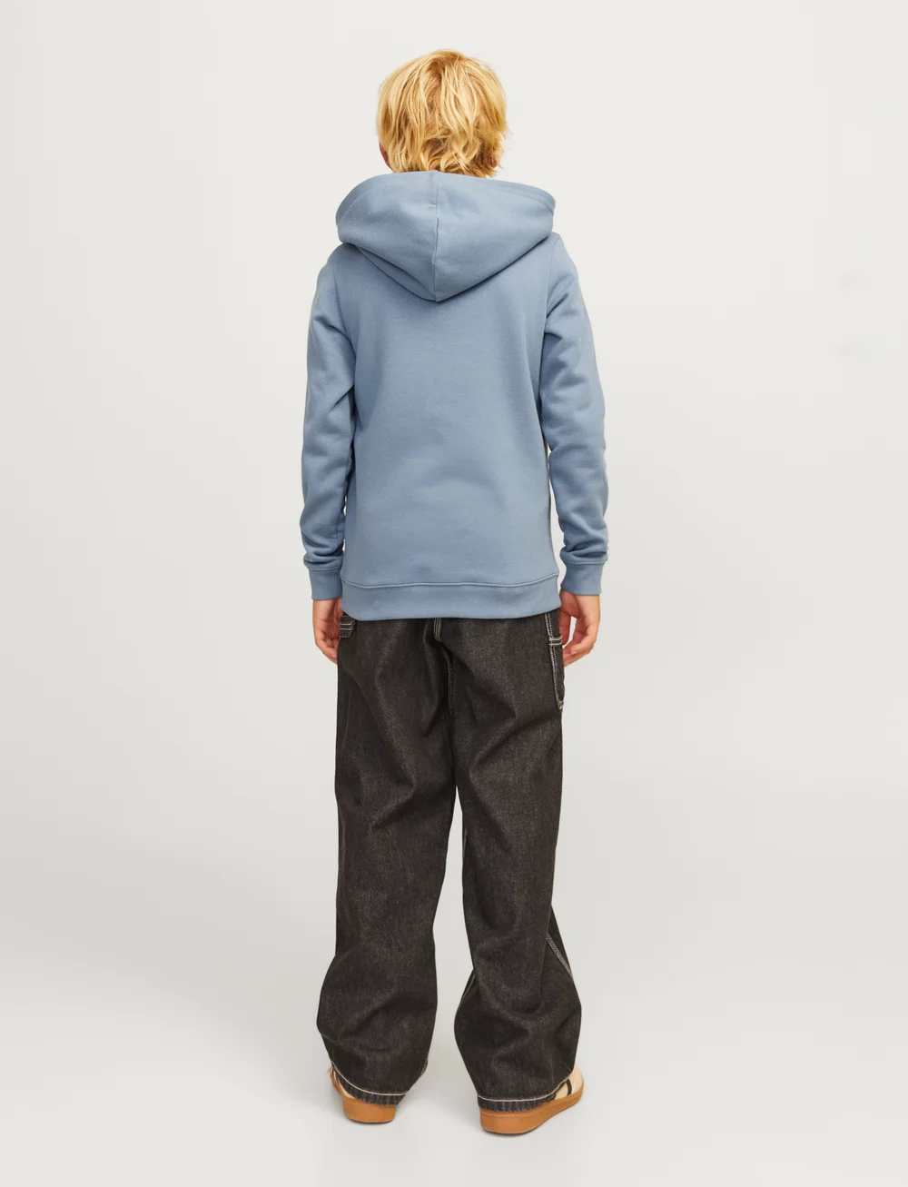 Jack & Jones - JCOOUTDOOR LOGO SWEAT HOOD SN JNR - kapuzenpullover - flint stone - 2