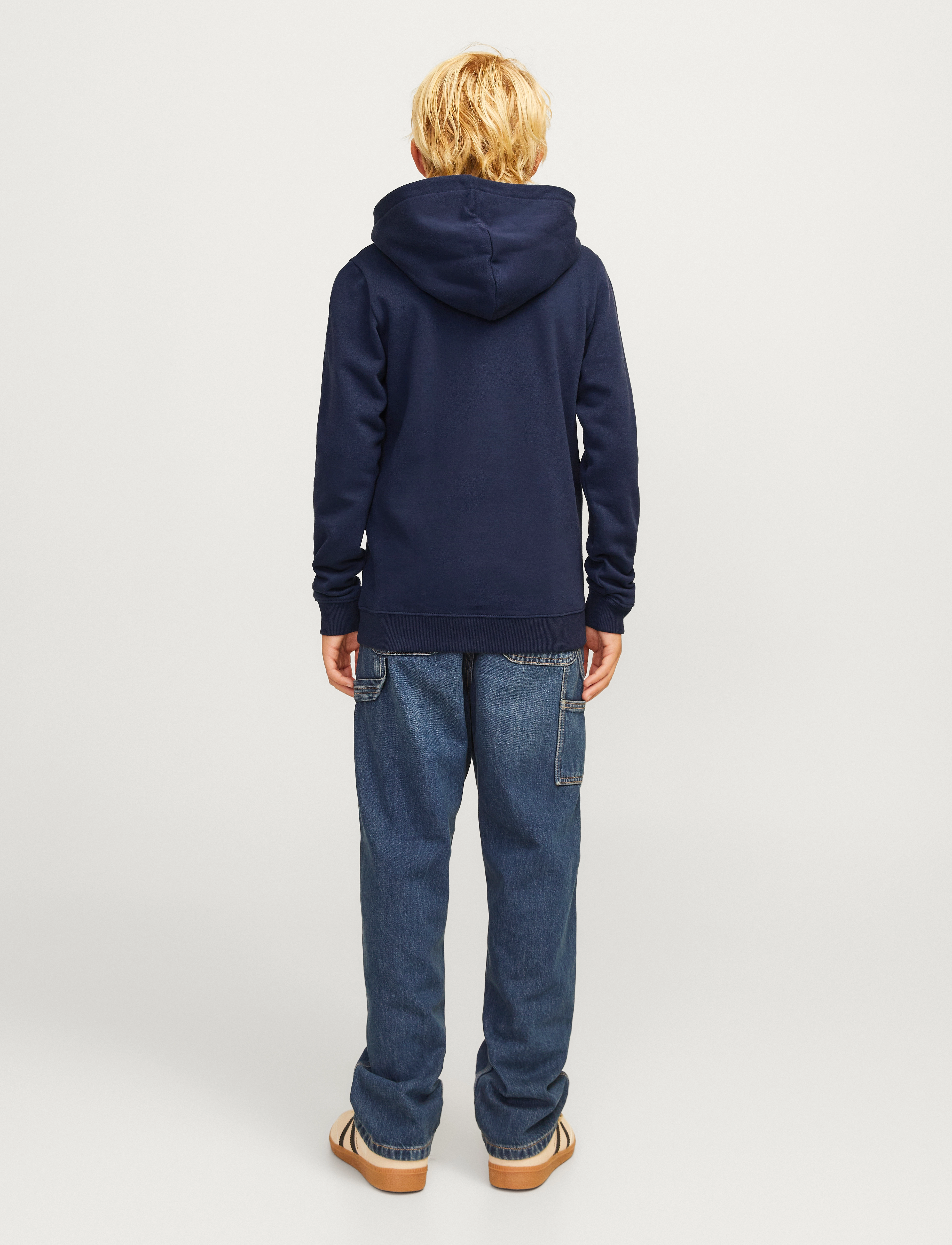 Jack & Jones - JCOOUTDOOR LOGO SWEAT HOOD SN JNR - navy blazer - 2