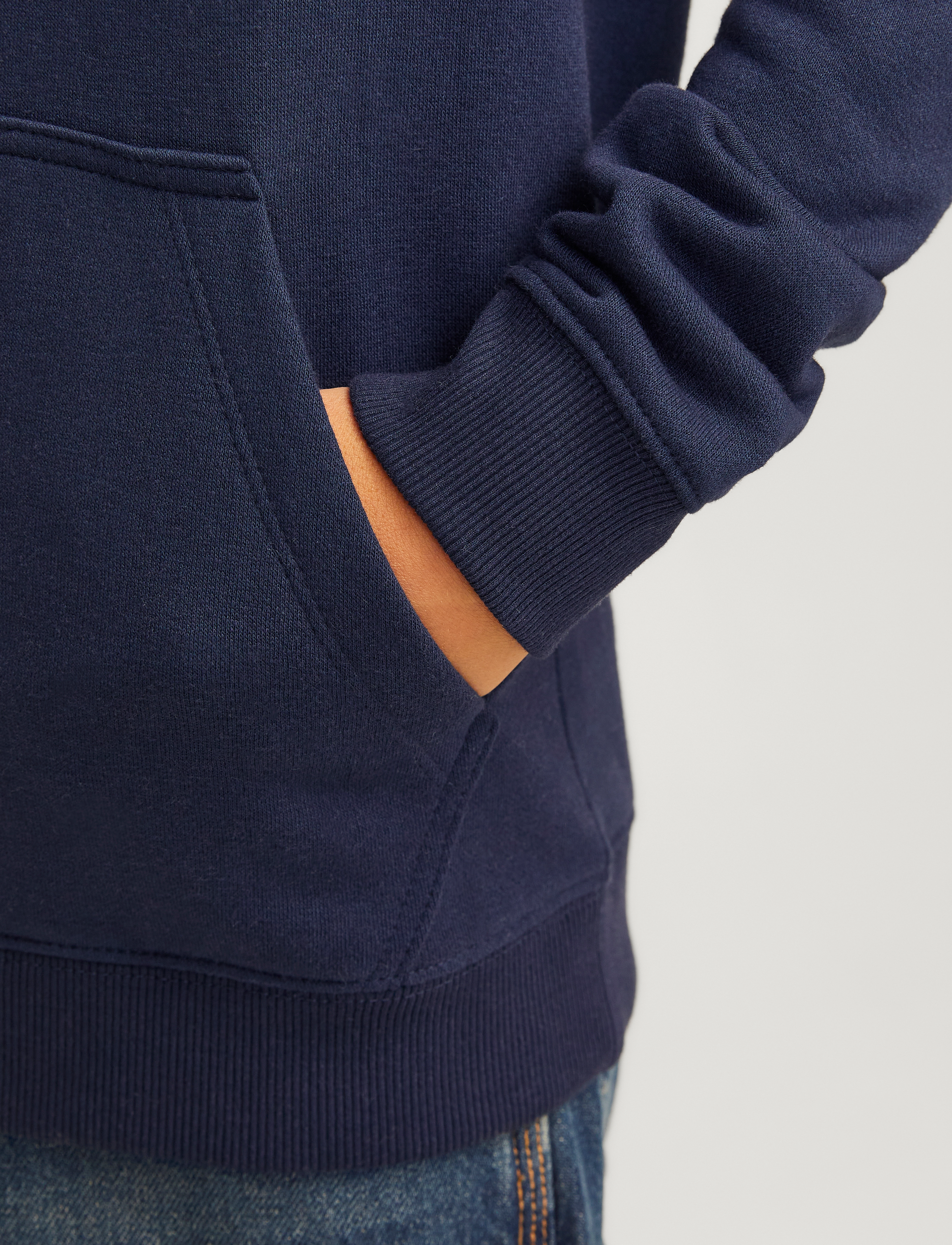 Jack & Jones - JCOOUTDOOR LOGO SWEAT HOOD SN JNR - navy blazer - 3