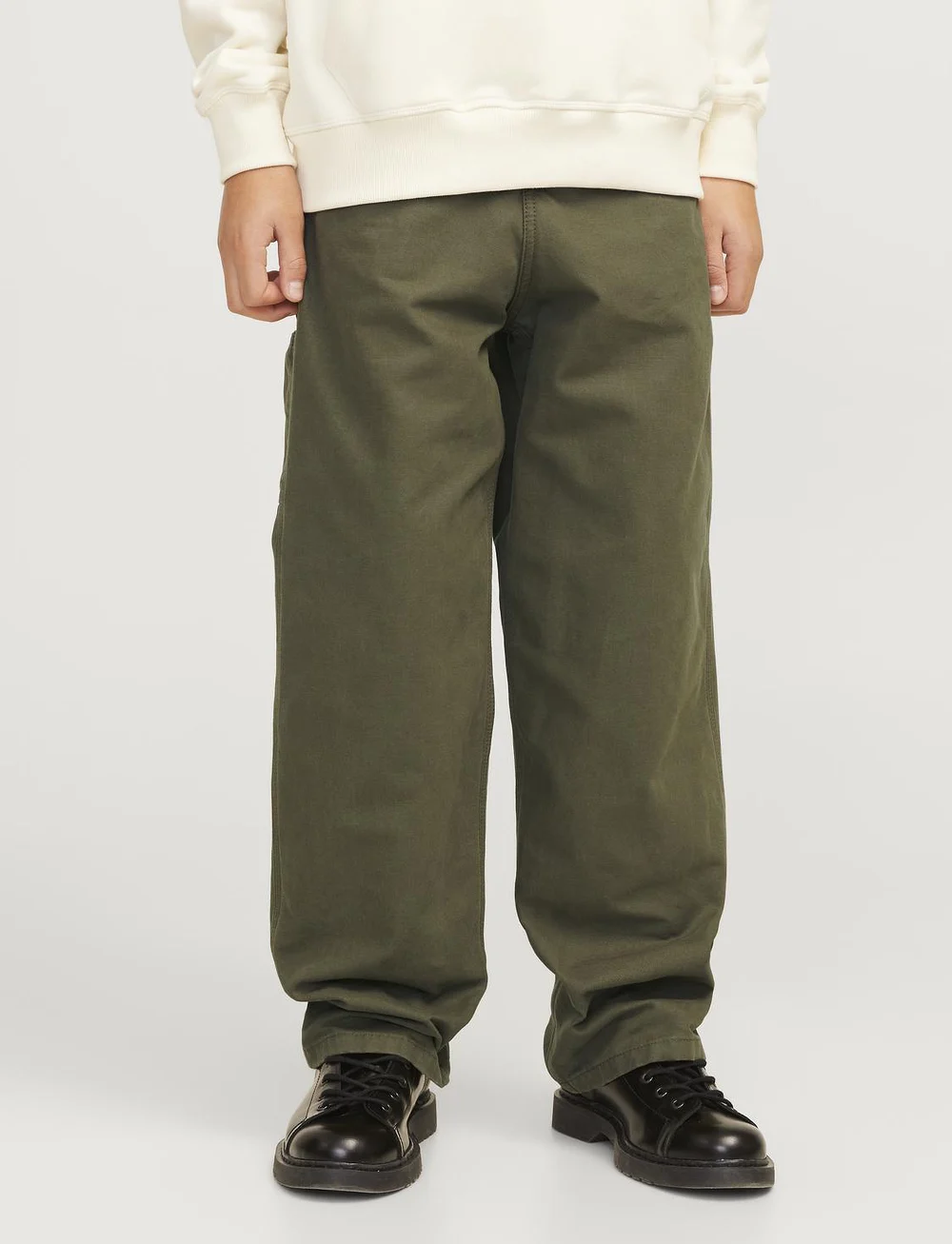 Jack & Jones - JPSTALEX JJBARKLEY CARPENTER PANT JNR - cargohosen - olive night - 2