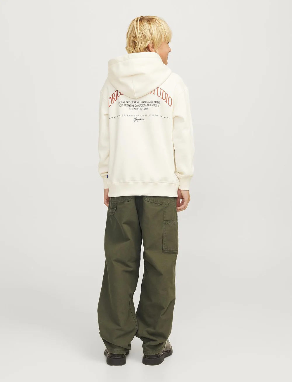Jack & Jones - JPSTALEX JJBARKLEY CARPENTER PANT JNR - cargohosen - olive night - 4