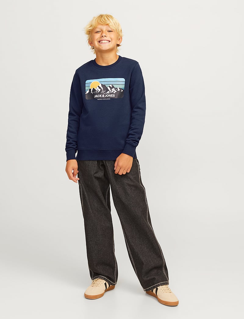 Jack & Jones - JJPEAK SWEAT CREW NECK JNR - sweatshirts - navy blazer - 4