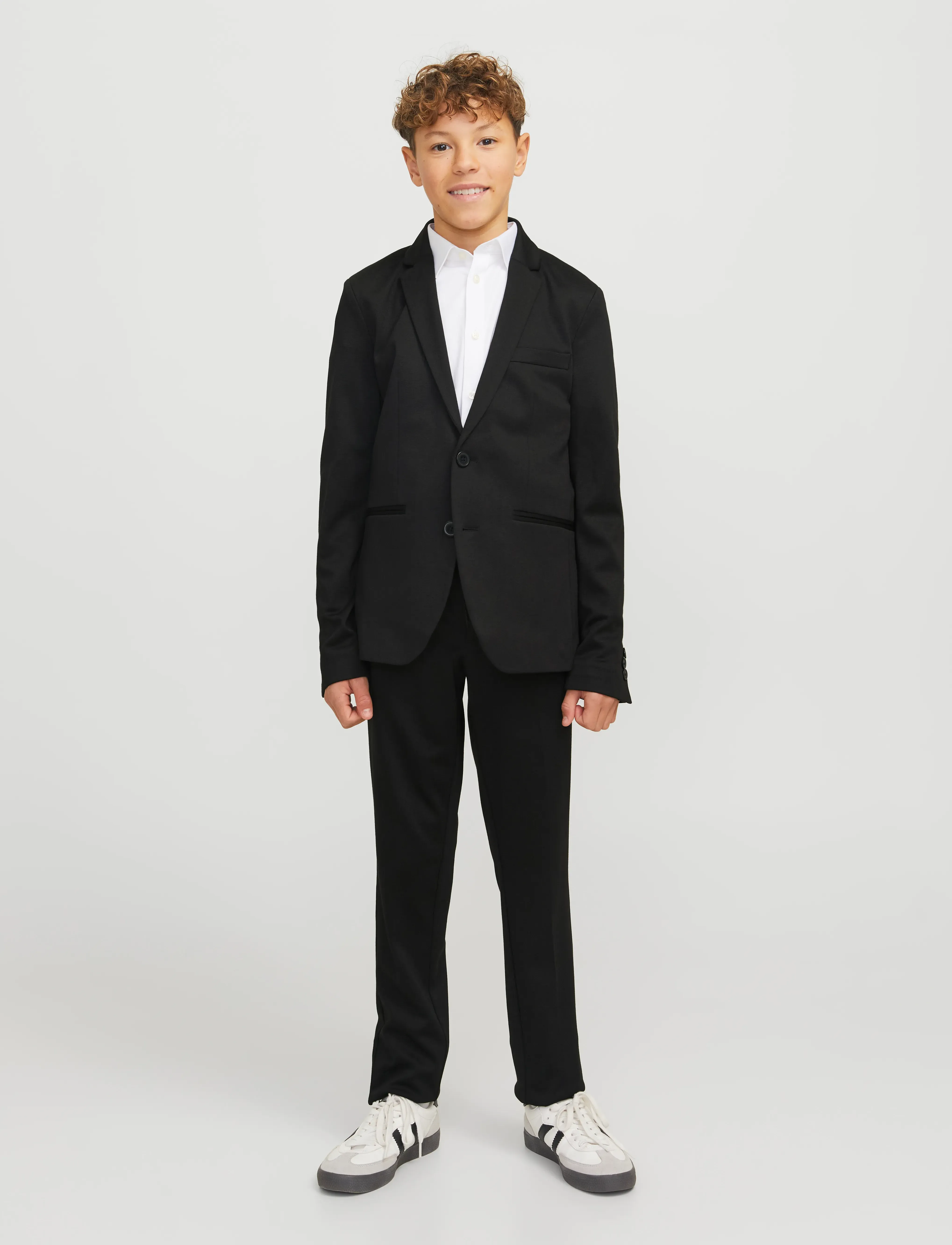 Jack & Jones - JJEJAXON JERSEY BLAZER NOOS JNR - single breasted blazers - black - 5