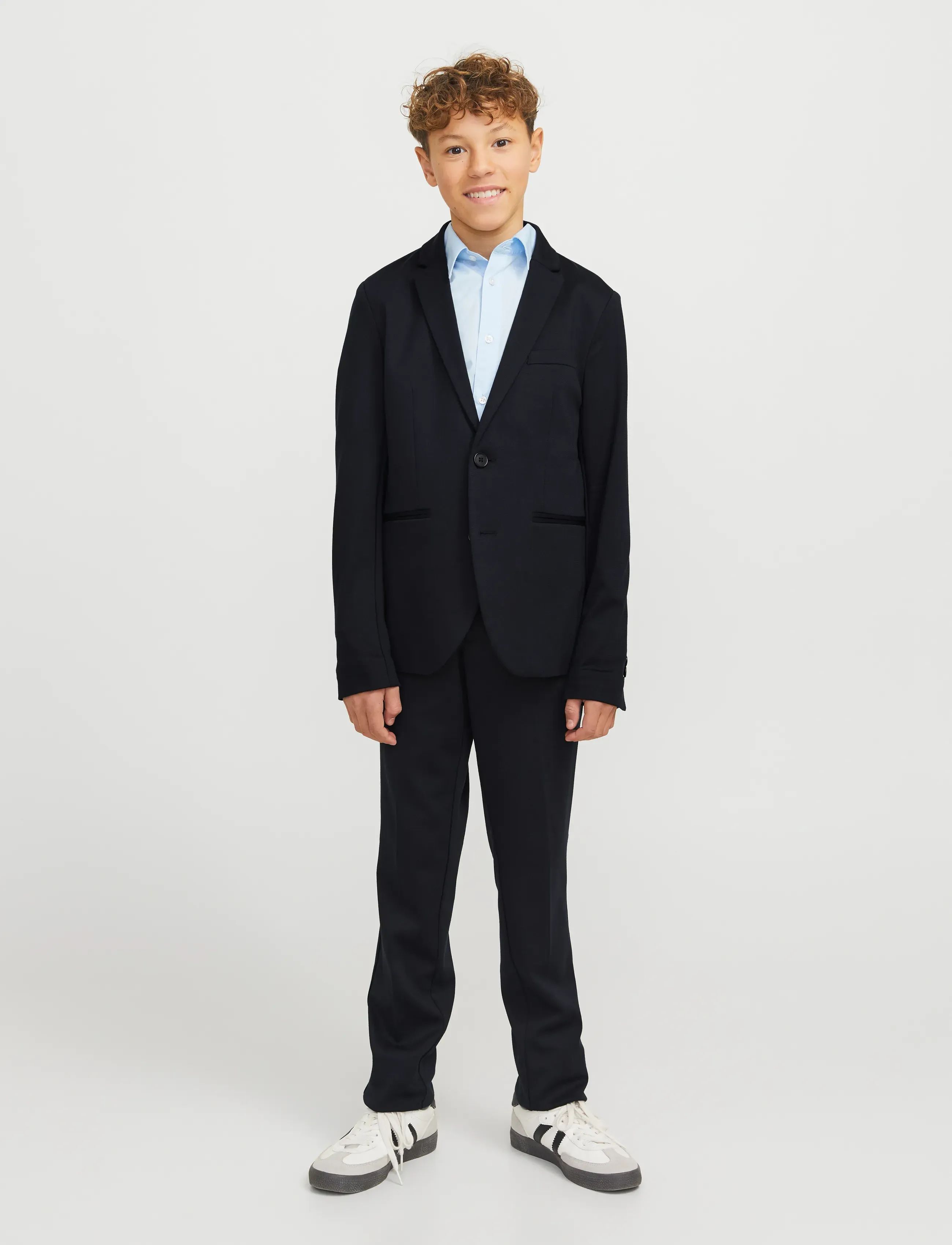 Jack & Jones Jjejaxon Jersey Blazer Noos Jnr, 128, Schwarz - Blazer, Männerswear