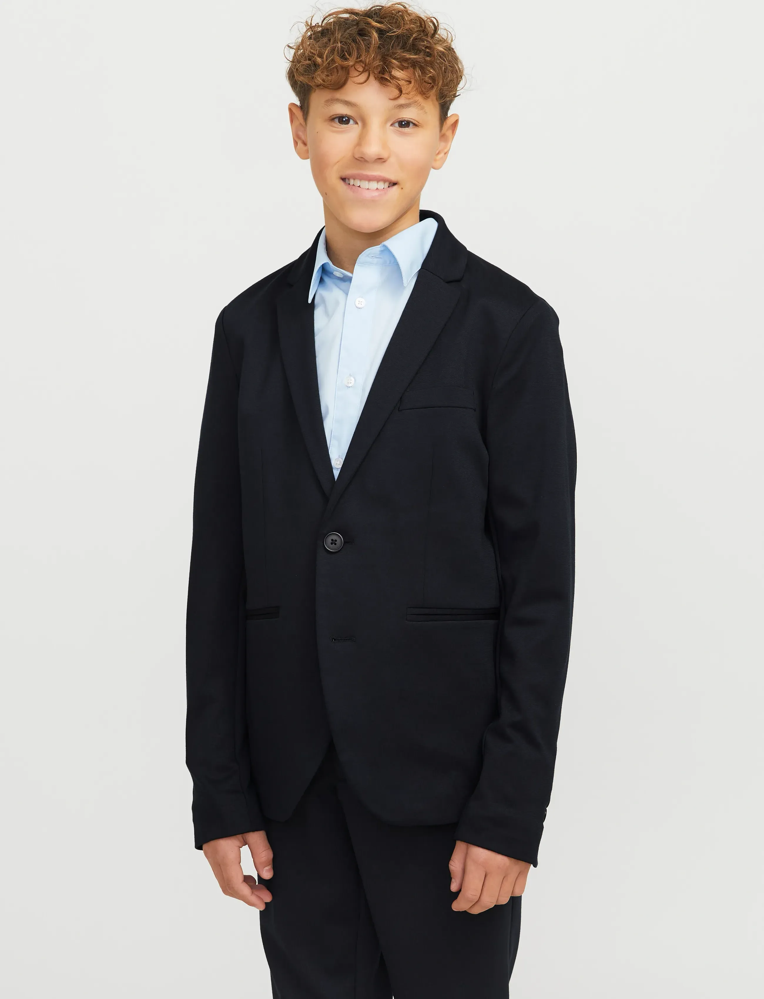Jack & Jones - JJEJAXON JERSEY BLAZER NOOS JNR - enkeltradede blazere - dark navy - 4