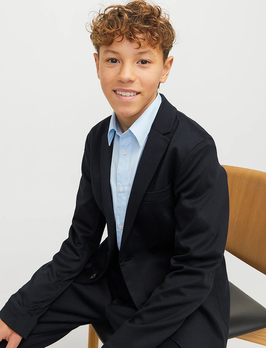 Jack & Jones - JJEJAXON JERSEY BLAZER NOOS JNR - einreiher - dark navy - 5