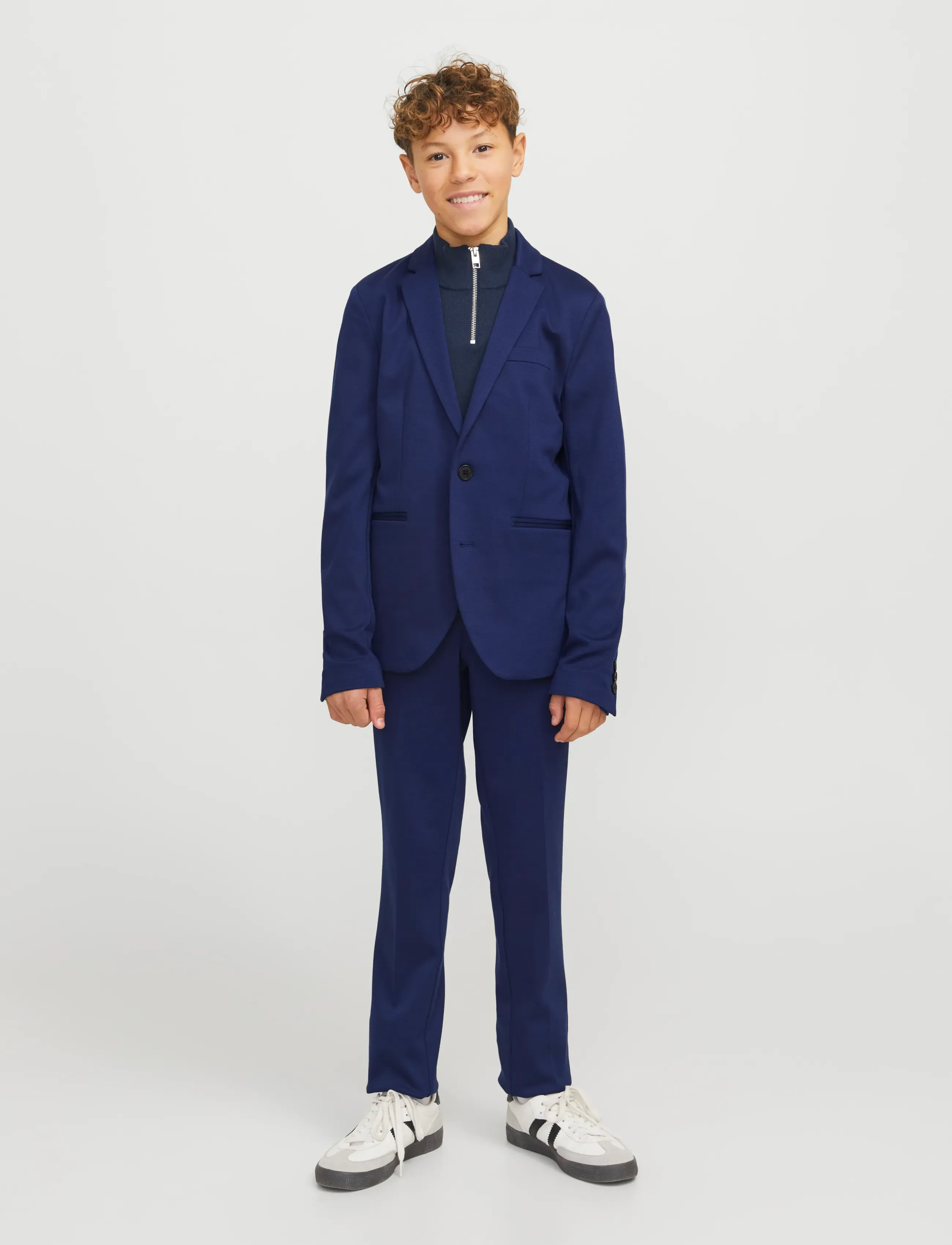 Jack & Jones - JJEJAXON JERSEY BLAZER NOOS JNR - enkeltradede blazere - medieval blue - 3