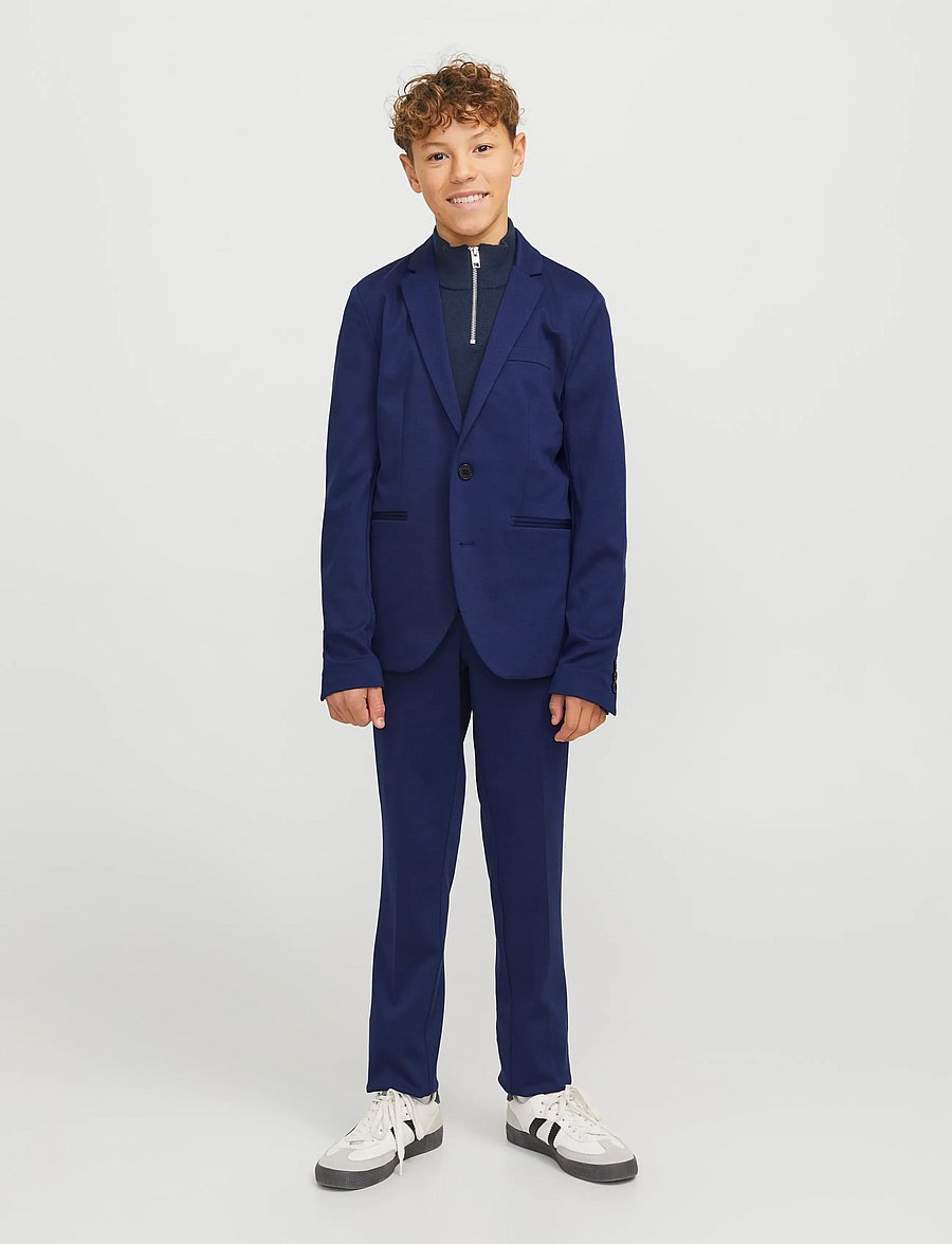 Jack & Jones - JJEJAXON JERSEY BLAZER NOOS JNR - Ühe rinnatisega pintsakud - medieval blue - 3