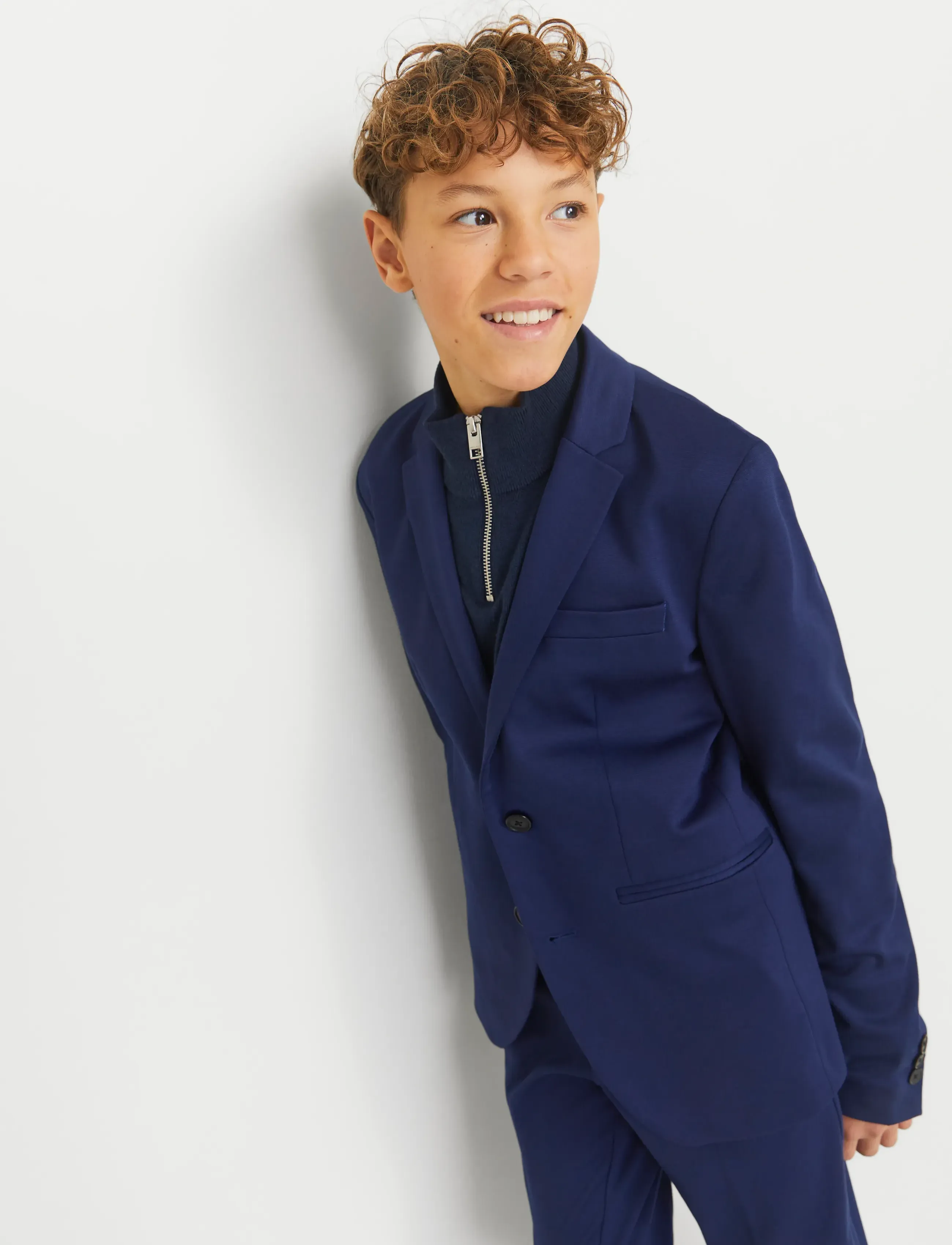 Jack & Jones - JJEJAXON JERSEY BLAZER NOOS JNR - enkeltradede blazere - medieval blue - 4