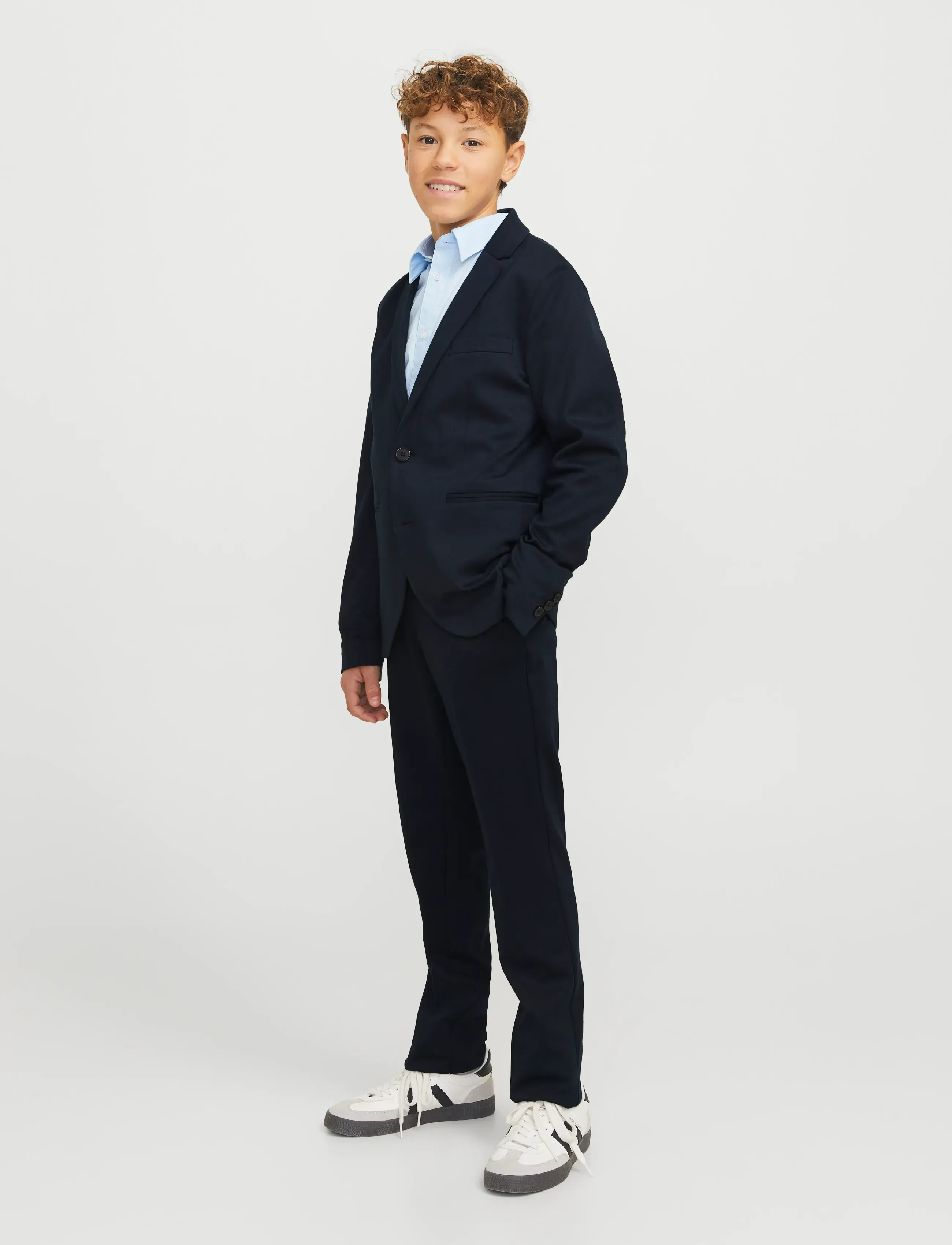 Jack & Jones - JJEJAXON JERSEY TROUSER NOOS JNR - osta vanuse järgi - dark navy - 3