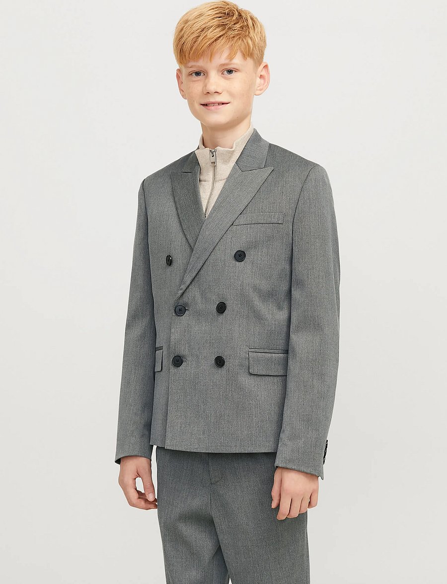 Jack & Jones - JPRBUSHWICK ASHTON DB BLAZER JNR - blazer - dark grey - 0