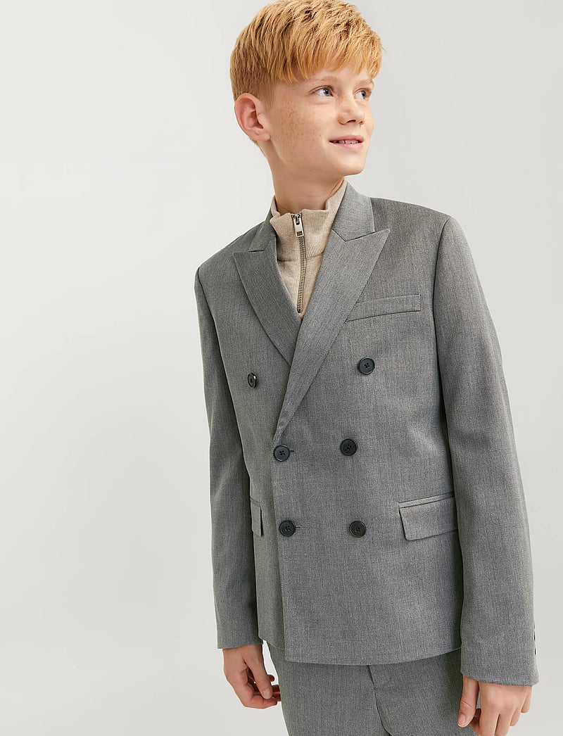 Jack & Jones - JPRBUSHWICK ASHTON DB BLAZER JNR - marynarki - dark grey - 5
